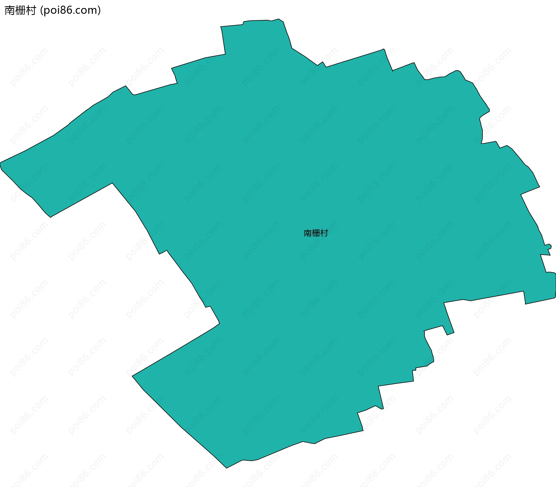 南栅村边界地图