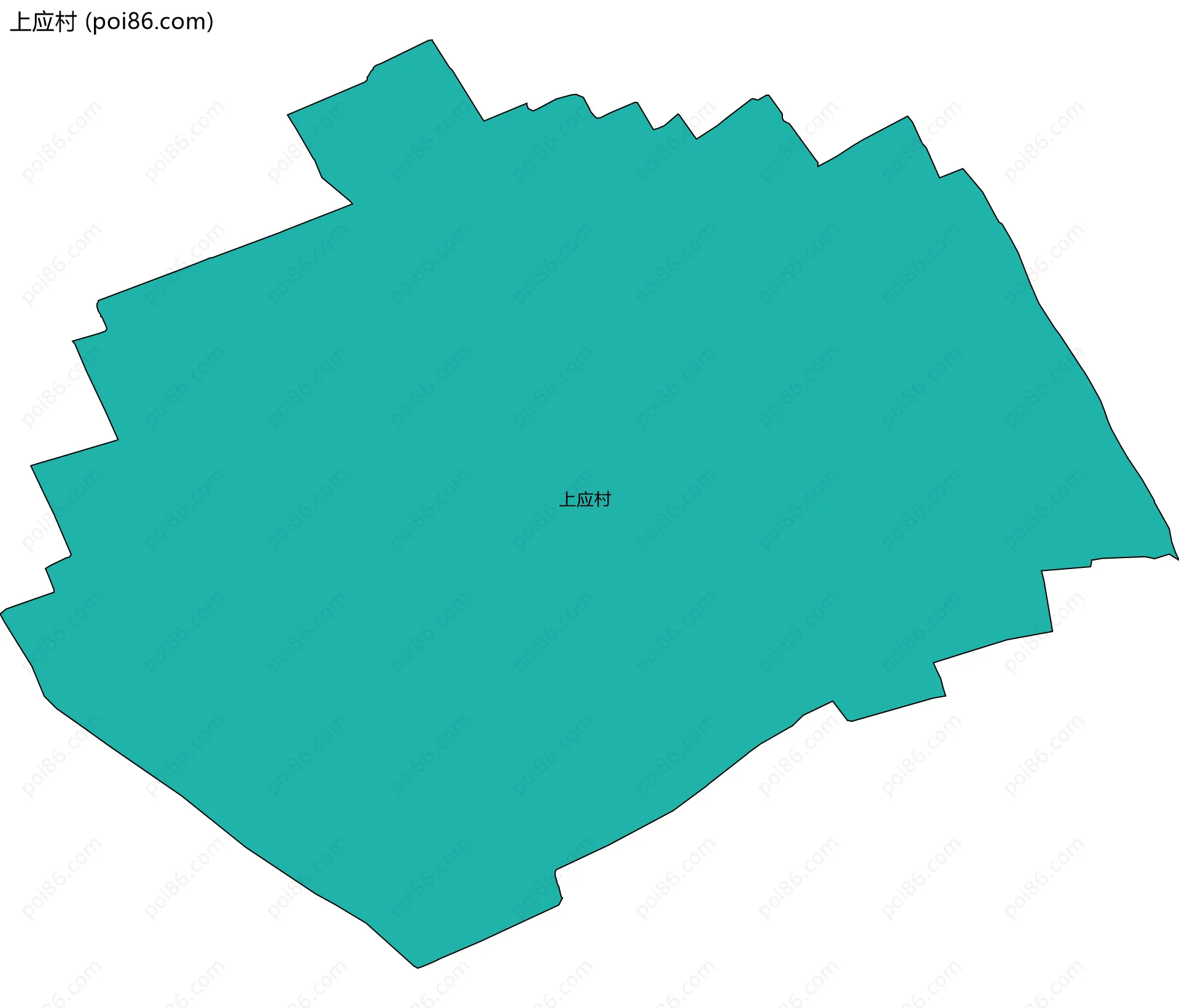 上应村边界地图
