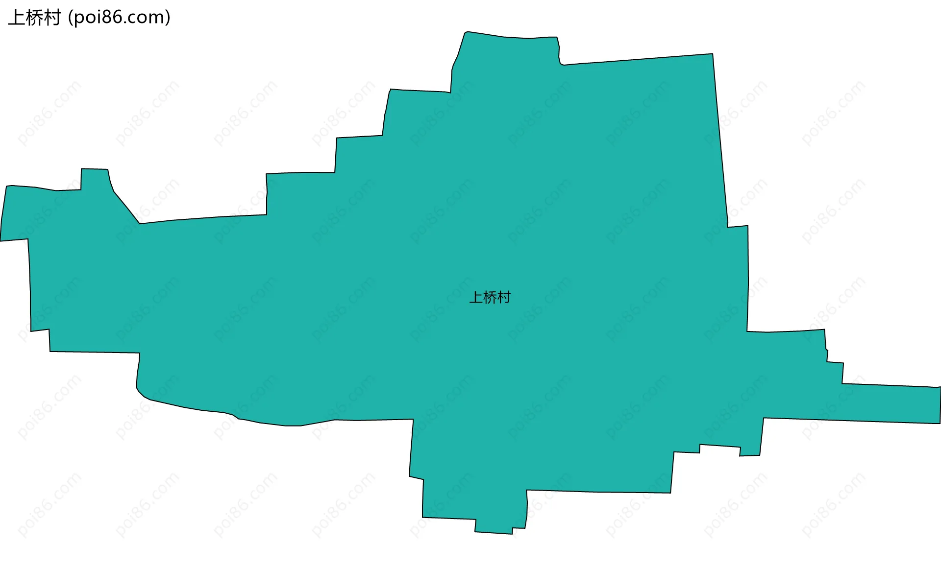 上桥村边界地图