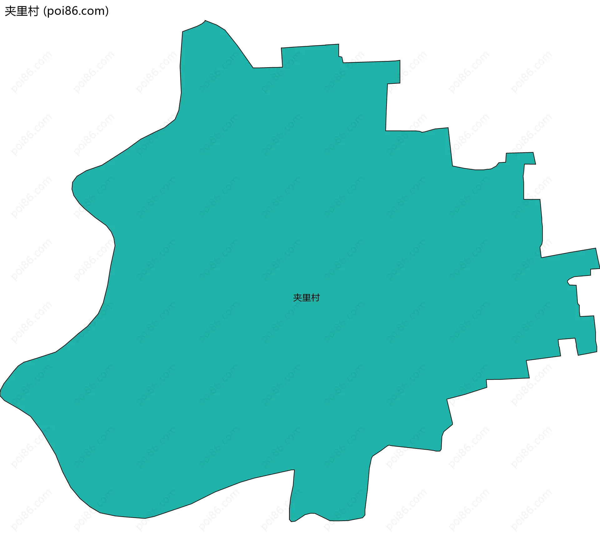 夹里村边界地图