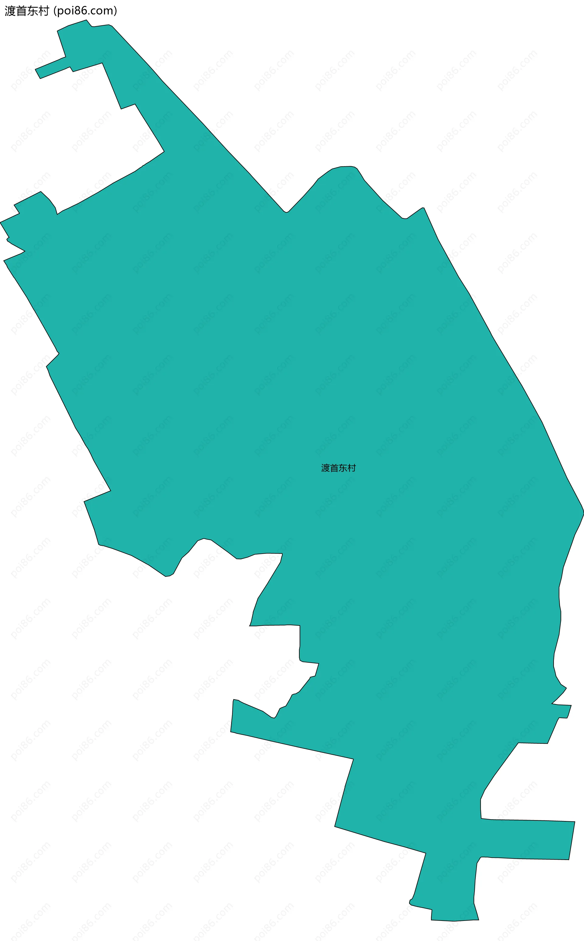 渡首东村边界地图