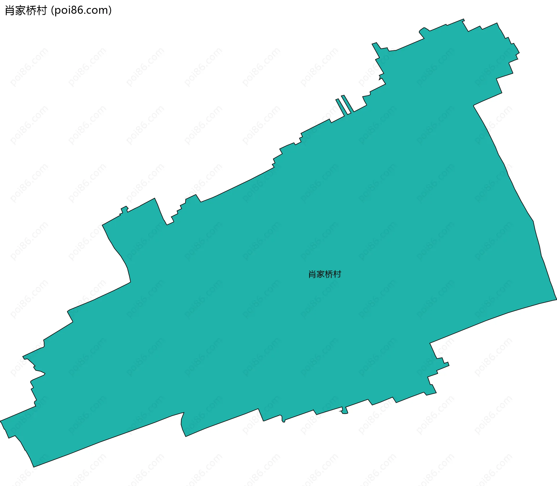 肖家桥村边界地图