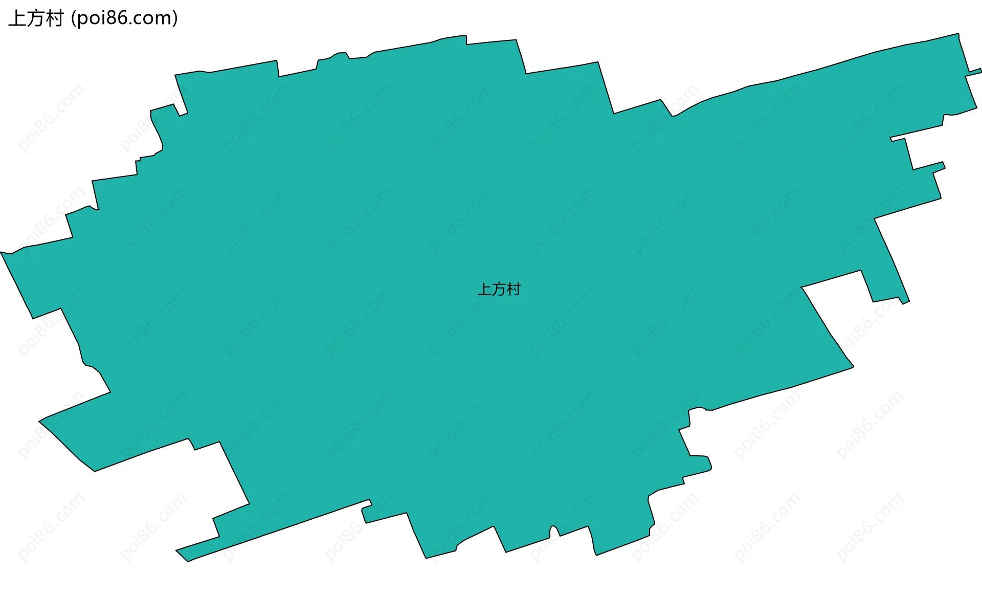 上方村边界地图