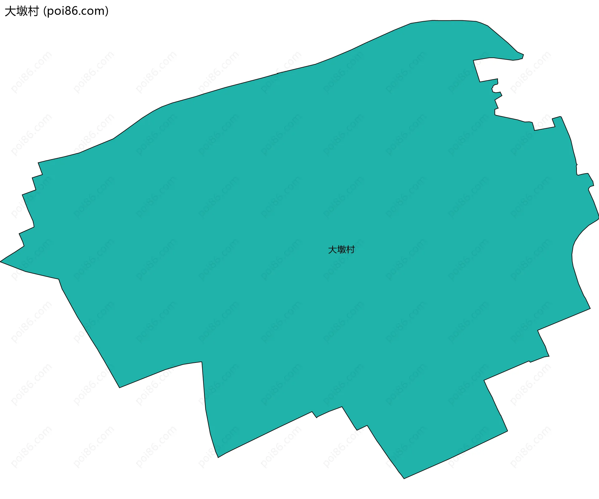 大墩村边界地图