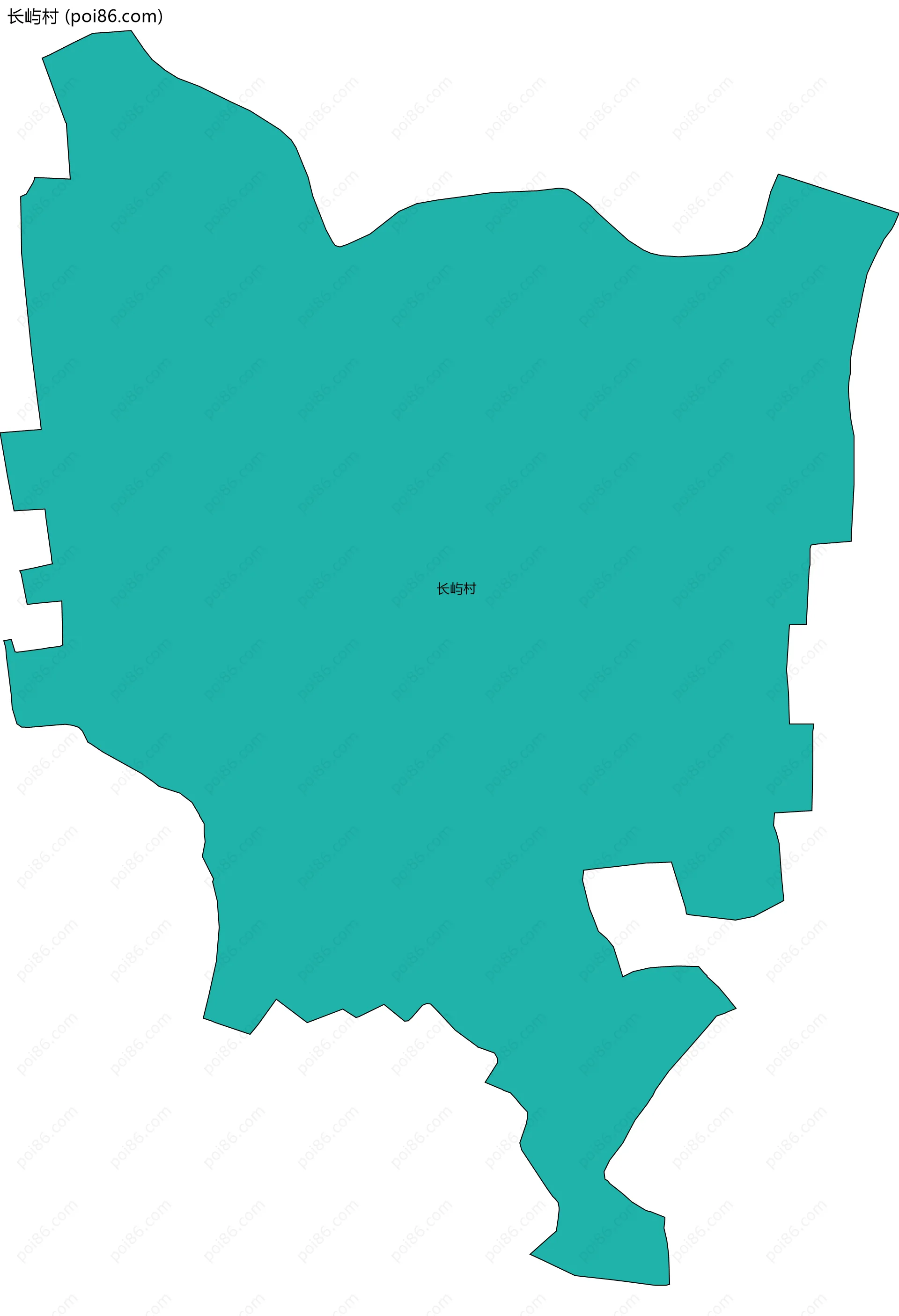 长屿村边界地图