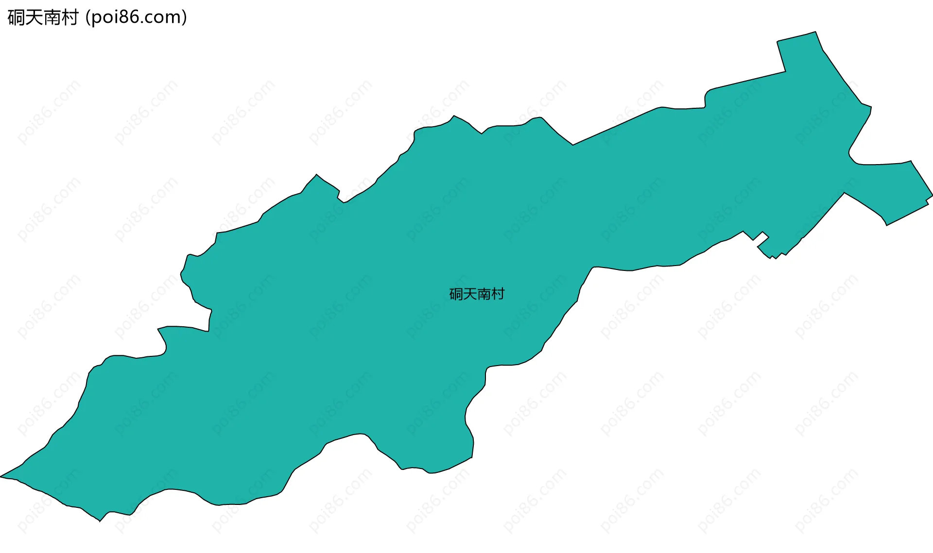 硐天南村边界地图