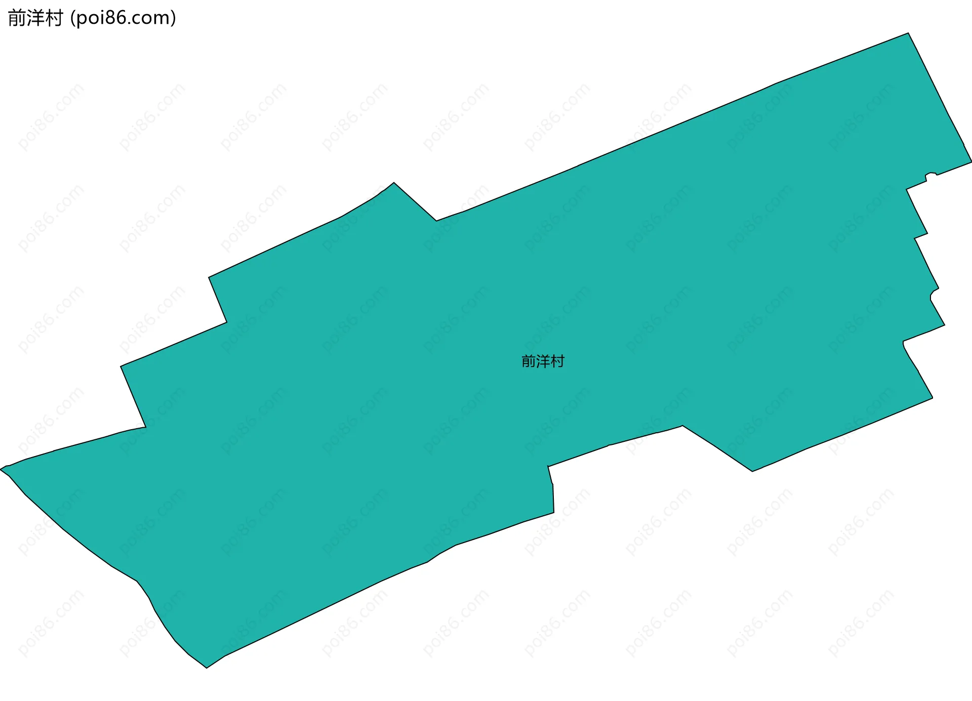 前洋村边界地图