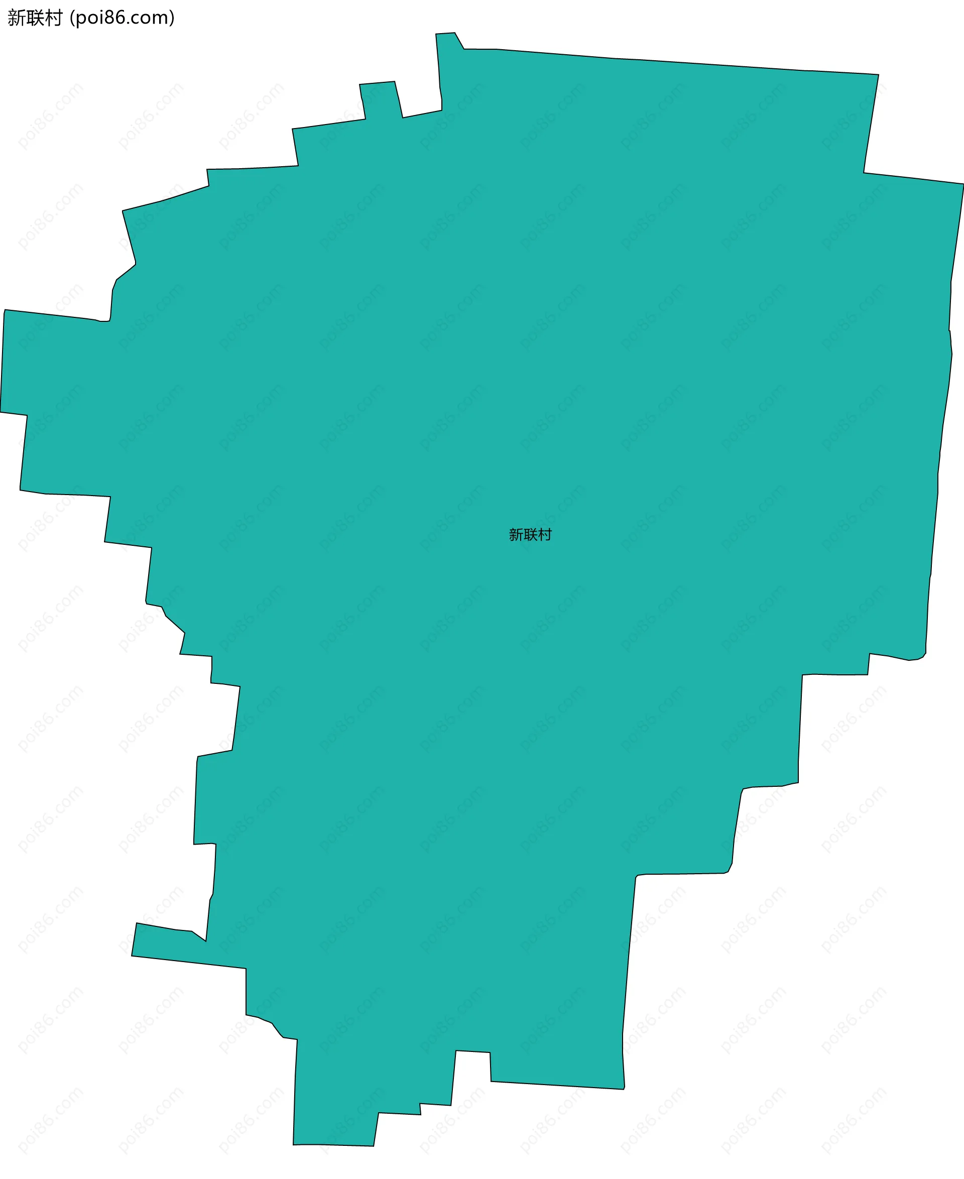 新联村边界地图