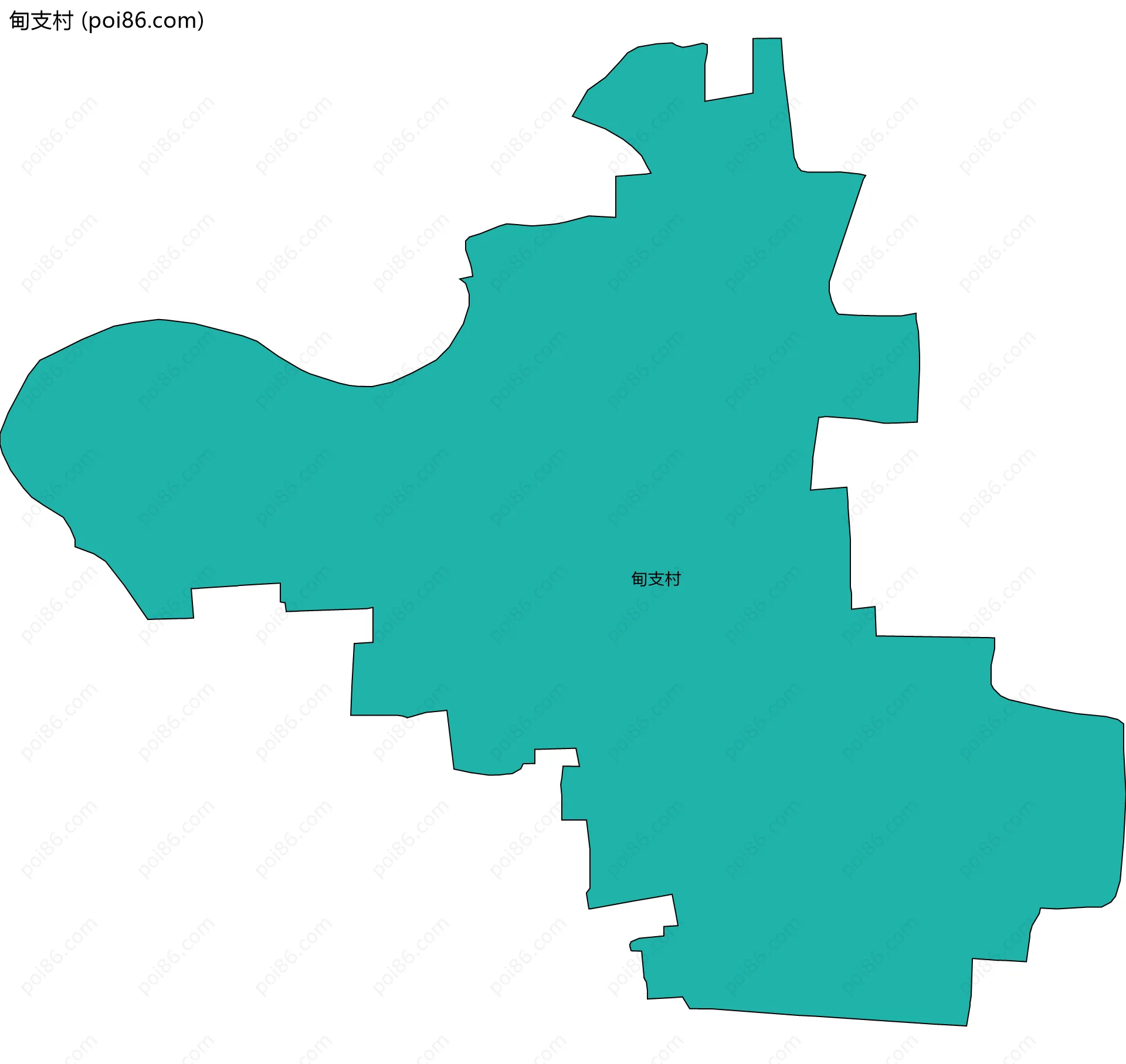 甸支村边界地图