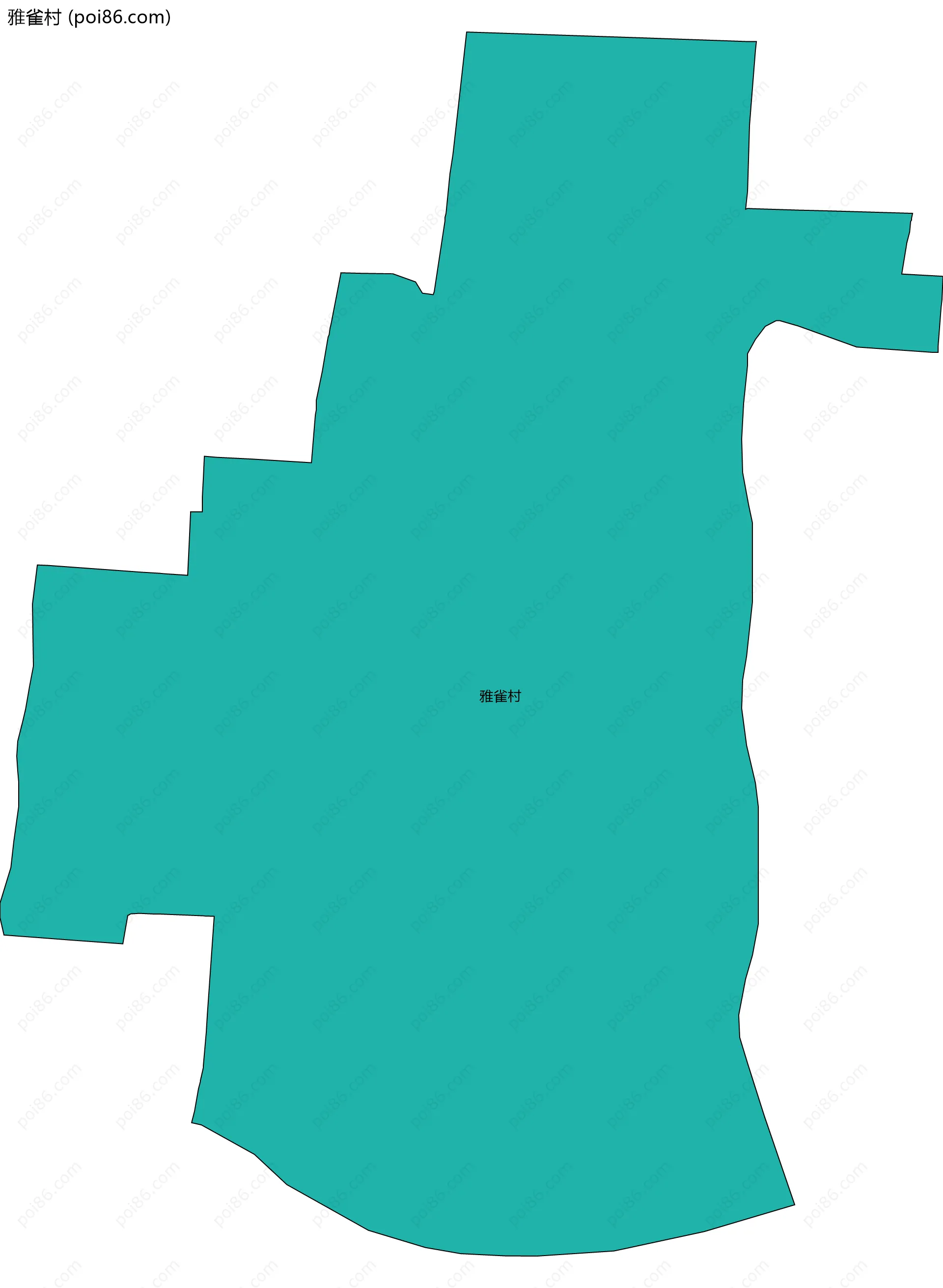 雅雀村边界地图