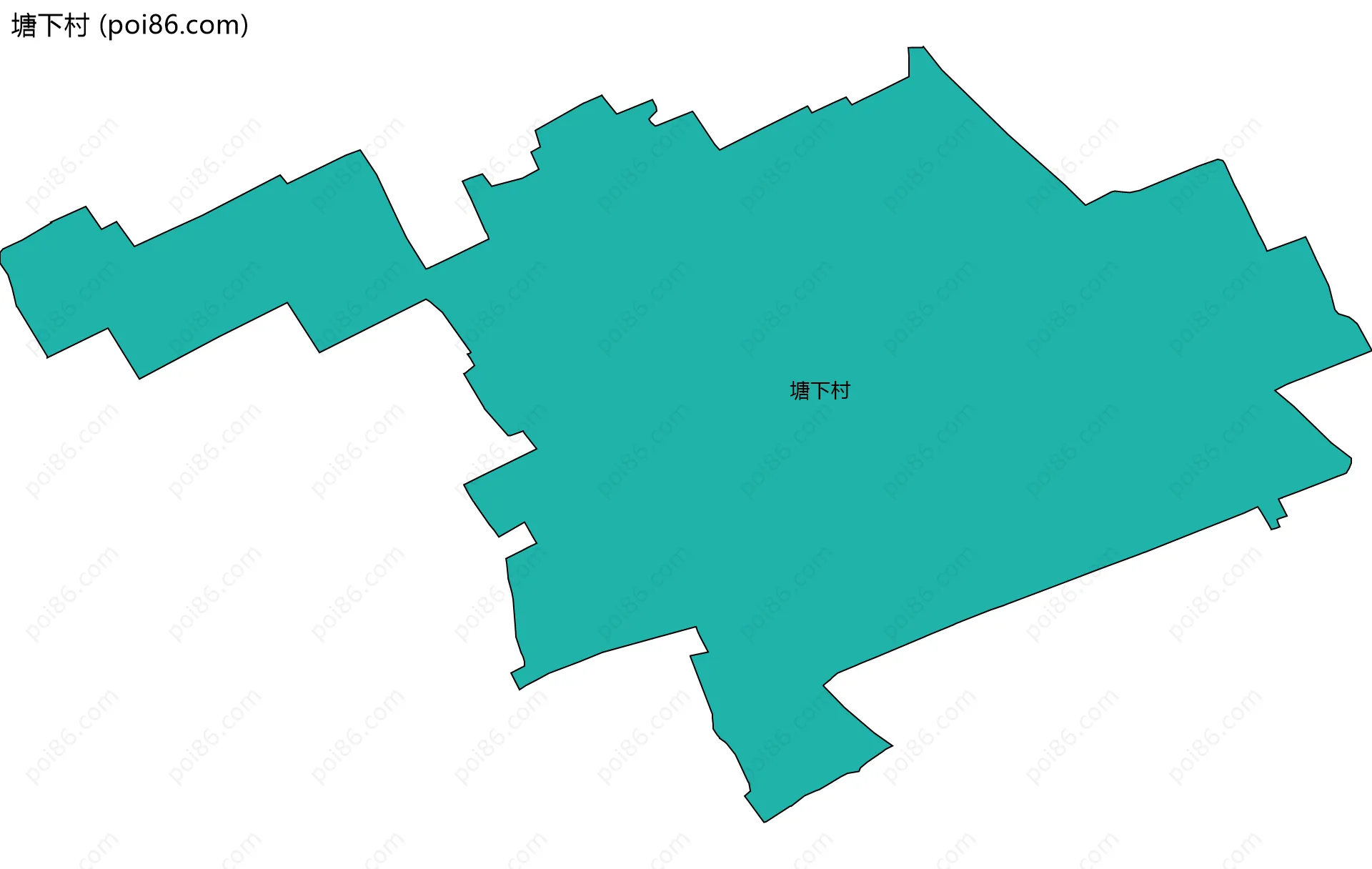 塘下村边界地图