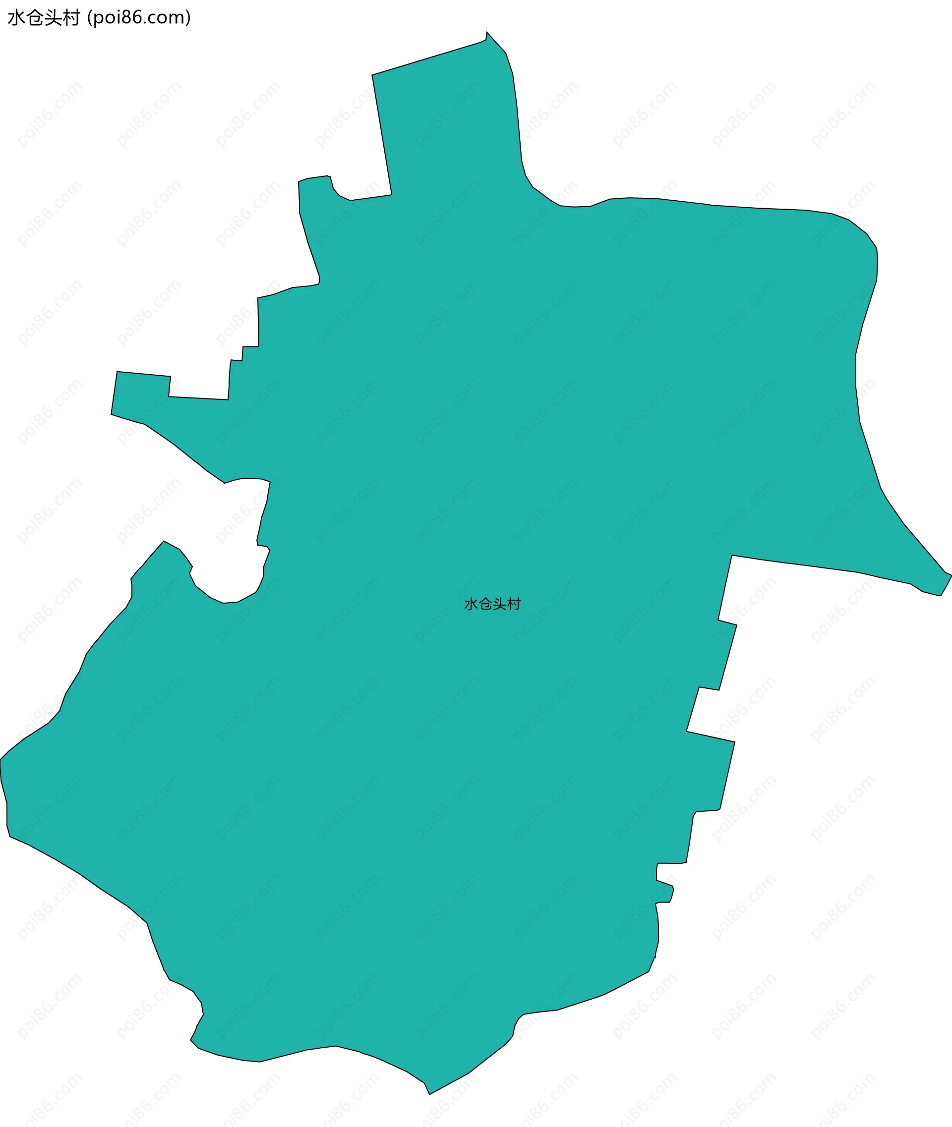 水仓头村边界地图