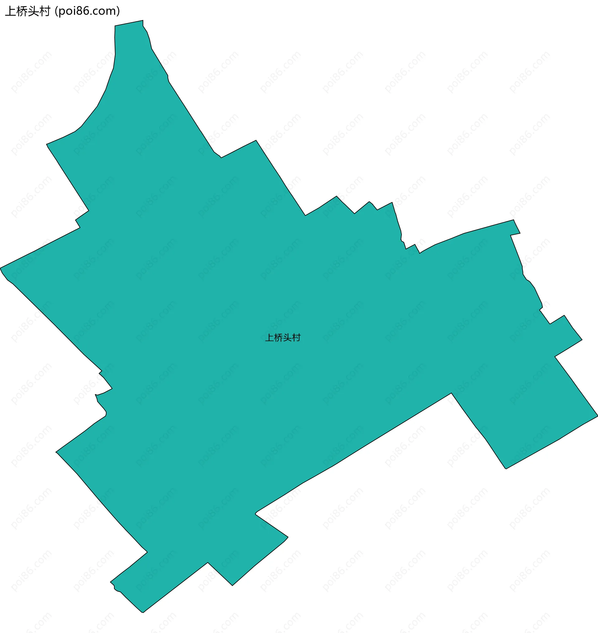 上桥头村边界地图