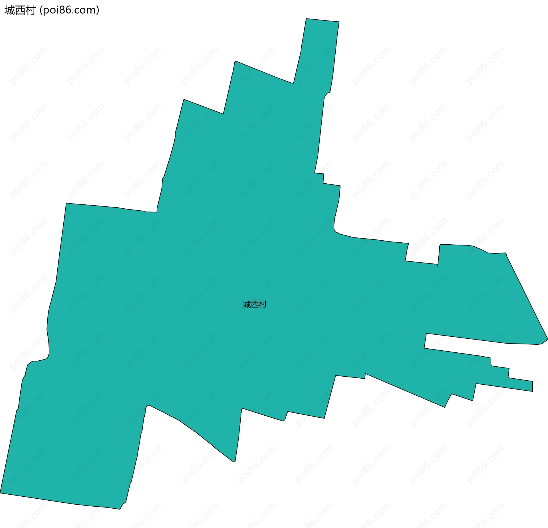 城西村边界地图