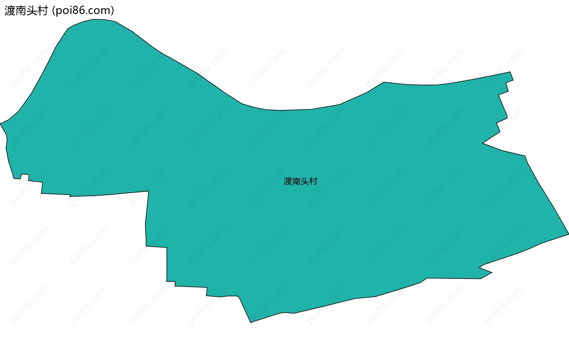 渡南头村边界地图