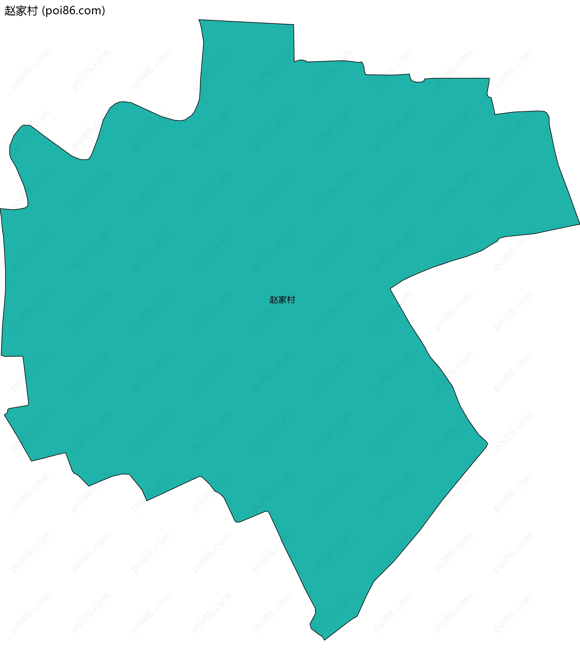 赵家村边界地图