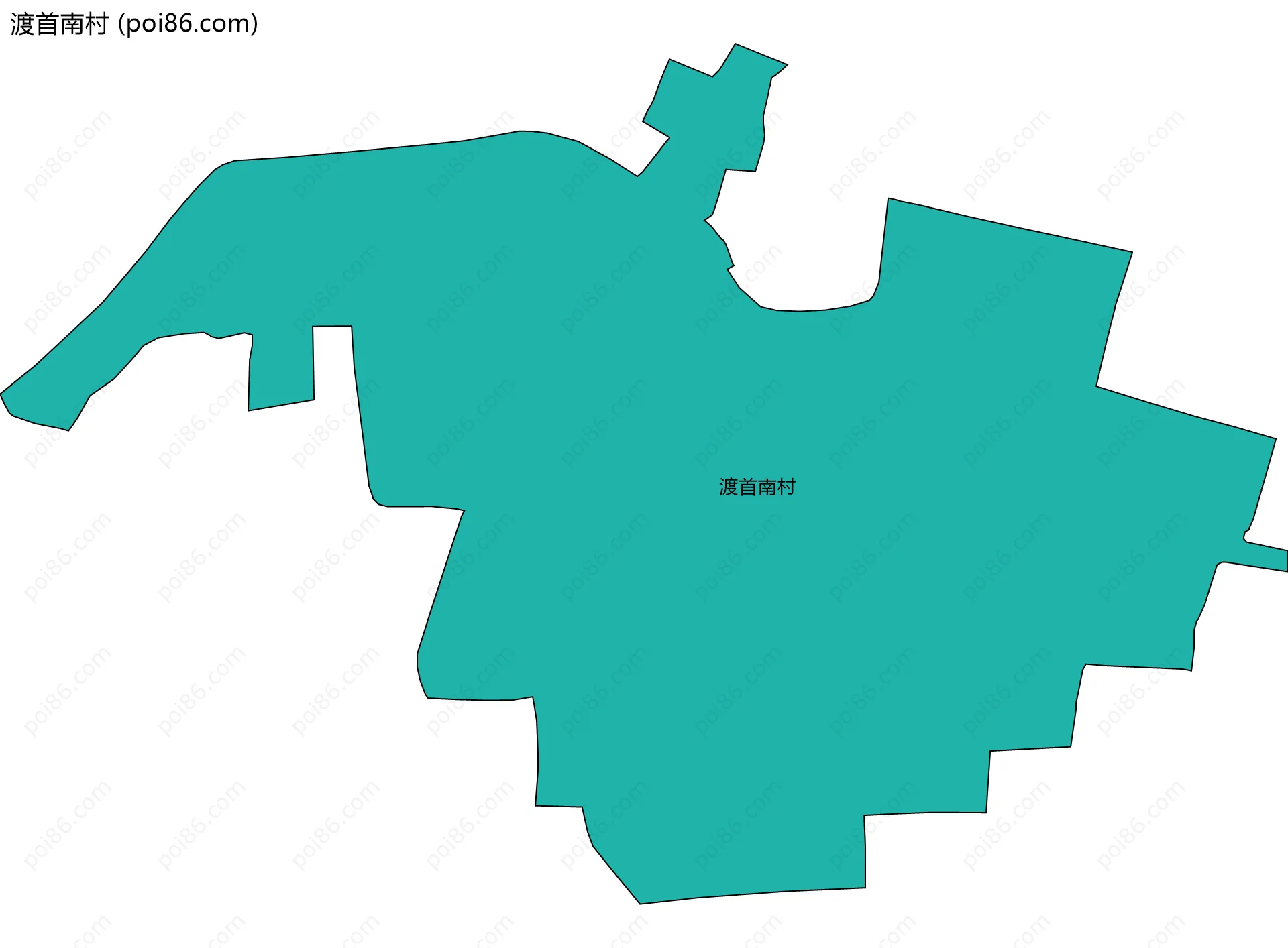 渡首南村边界地图