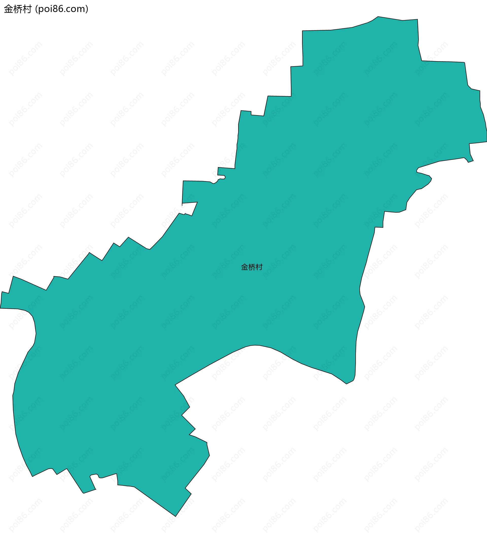 金桥村边界地图