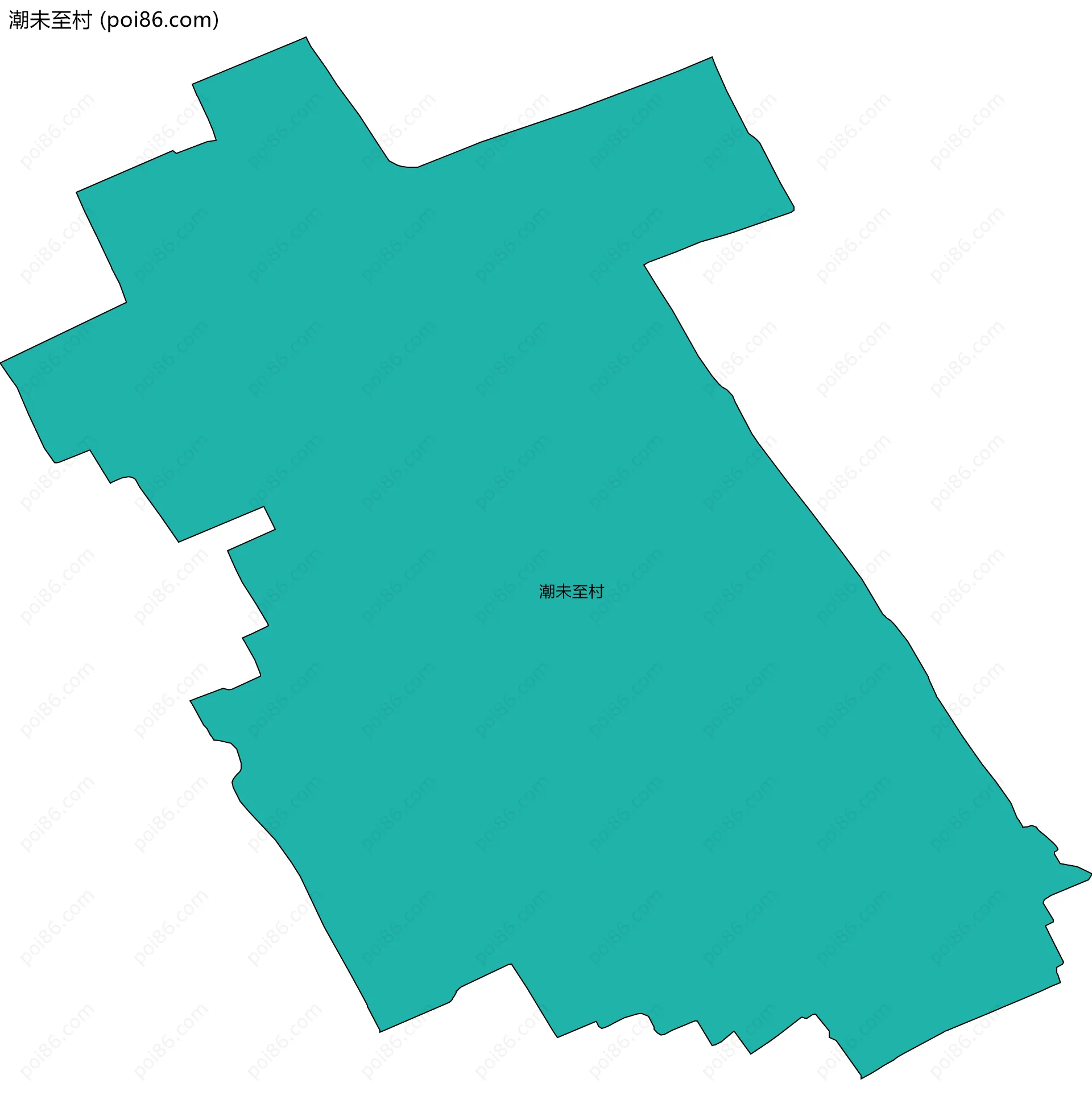 潮未至村边界地图