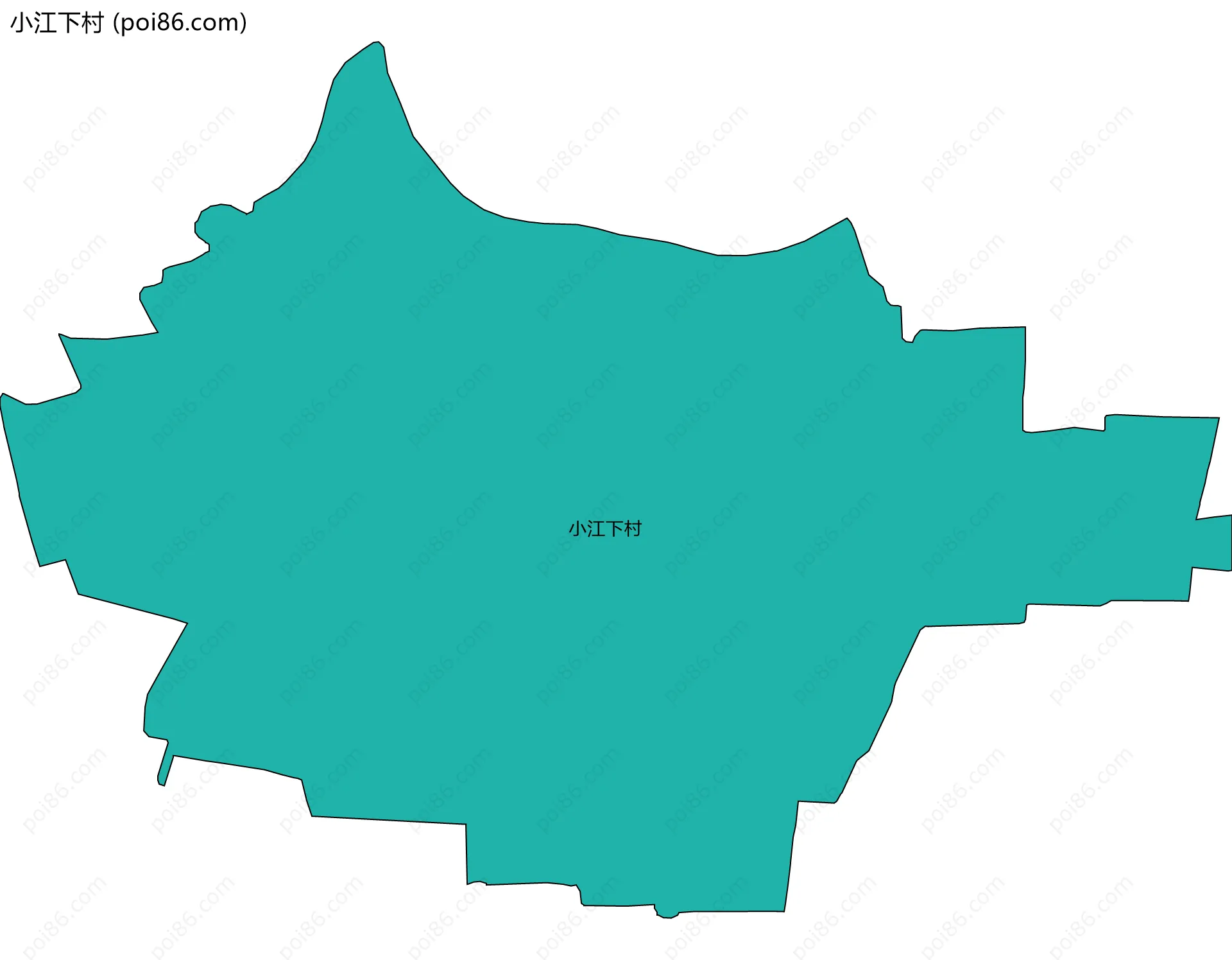 小江下村边界地图