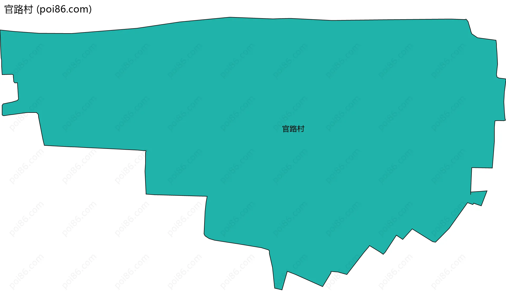 官路村边界地图