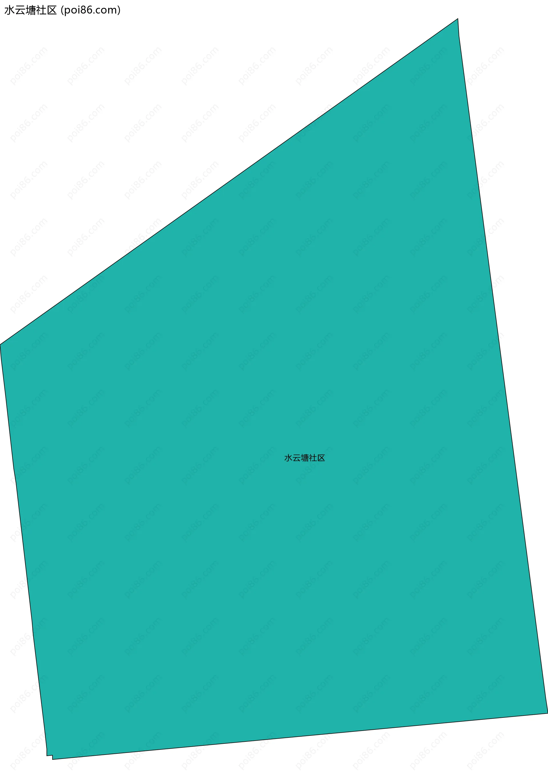 水云塘社区边界地图