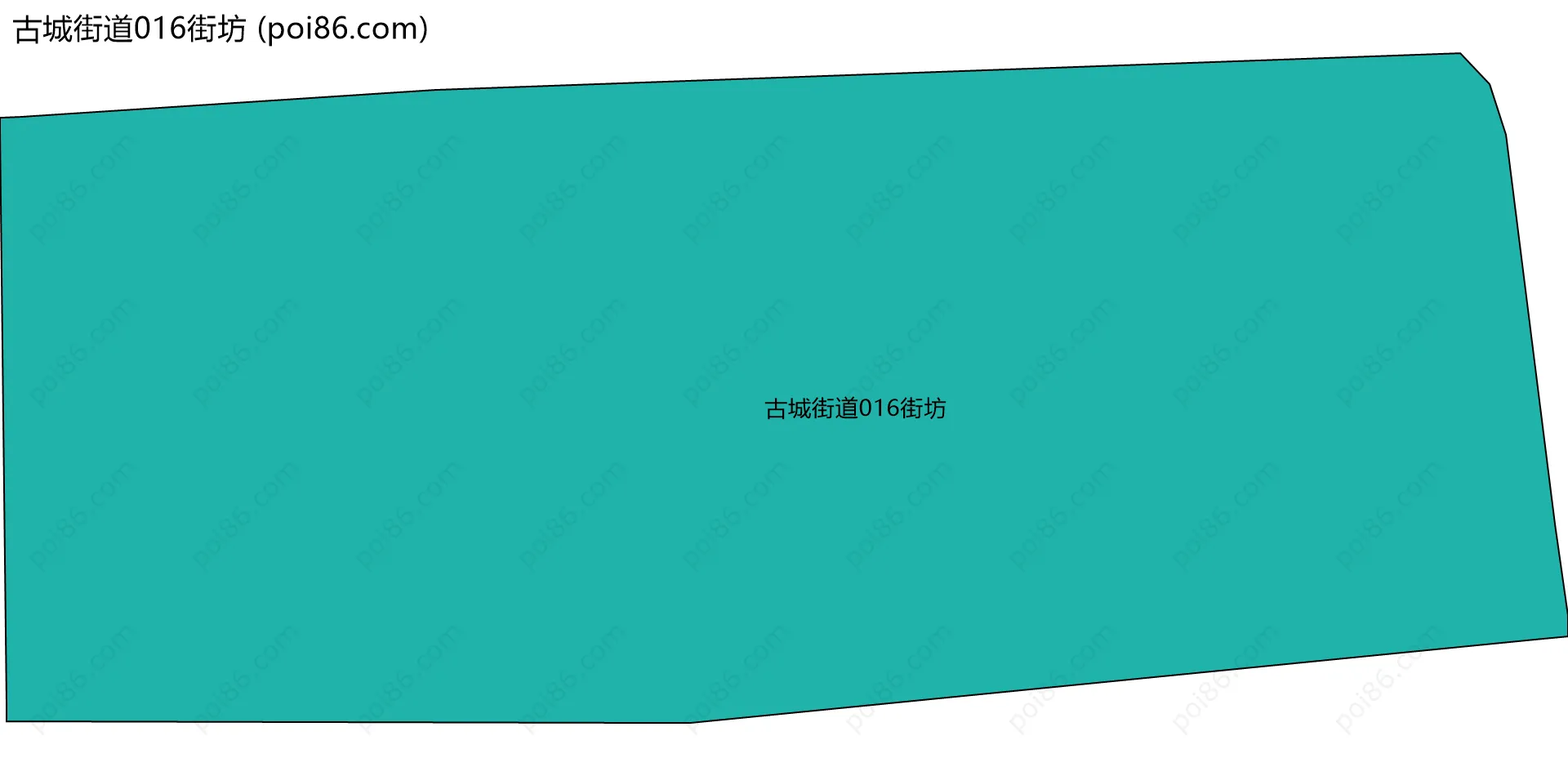 古城街道016街坊边界地图