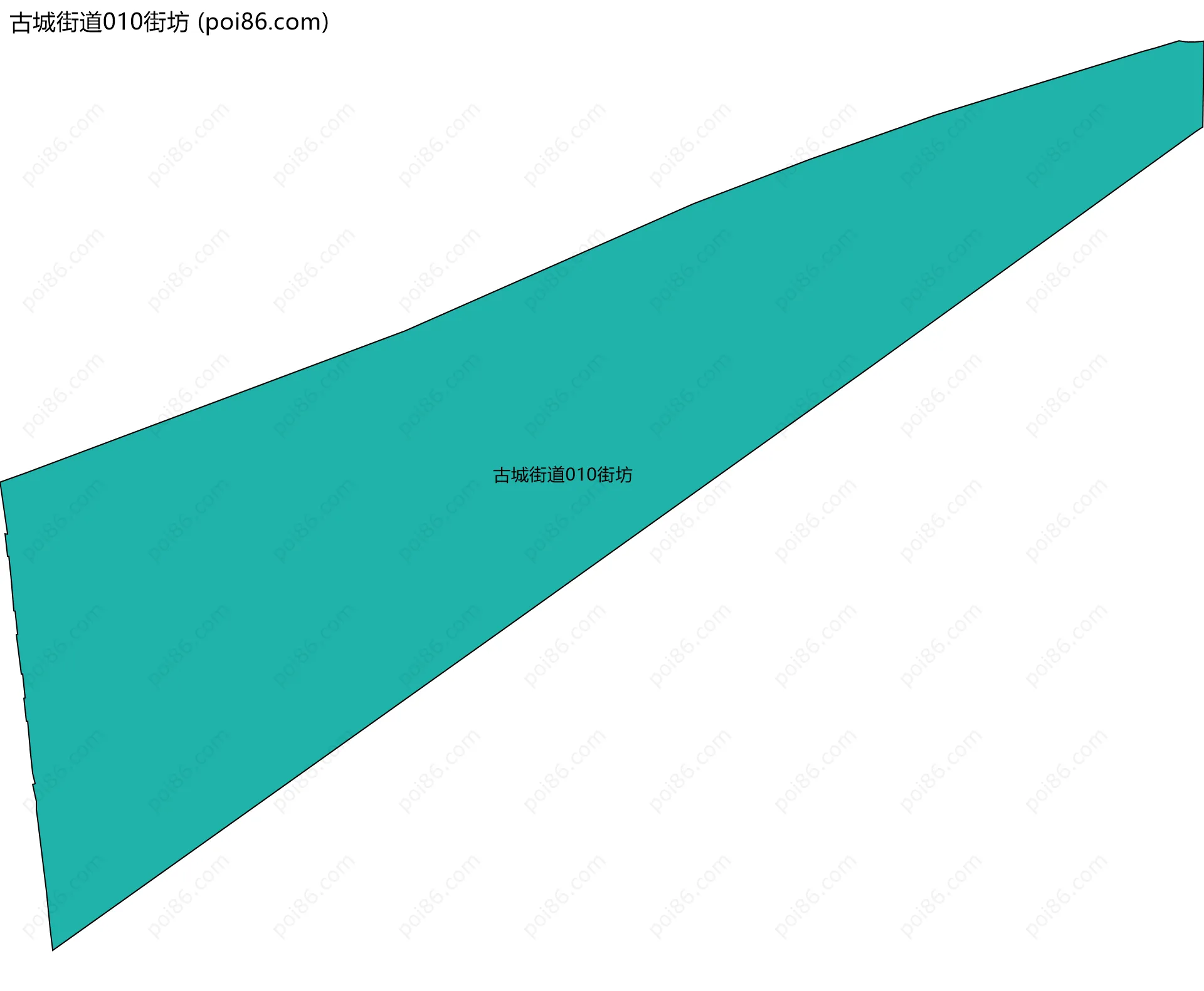 古城街道010街坊边界地图