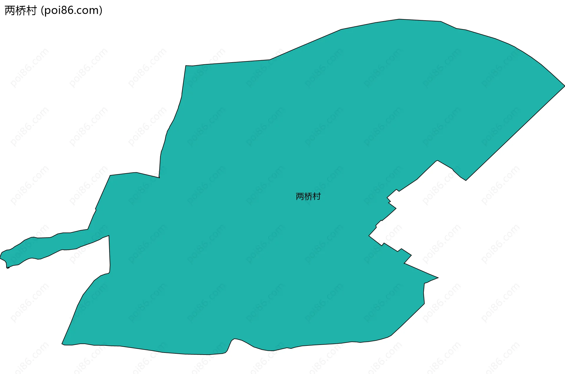 两桥村边界地图