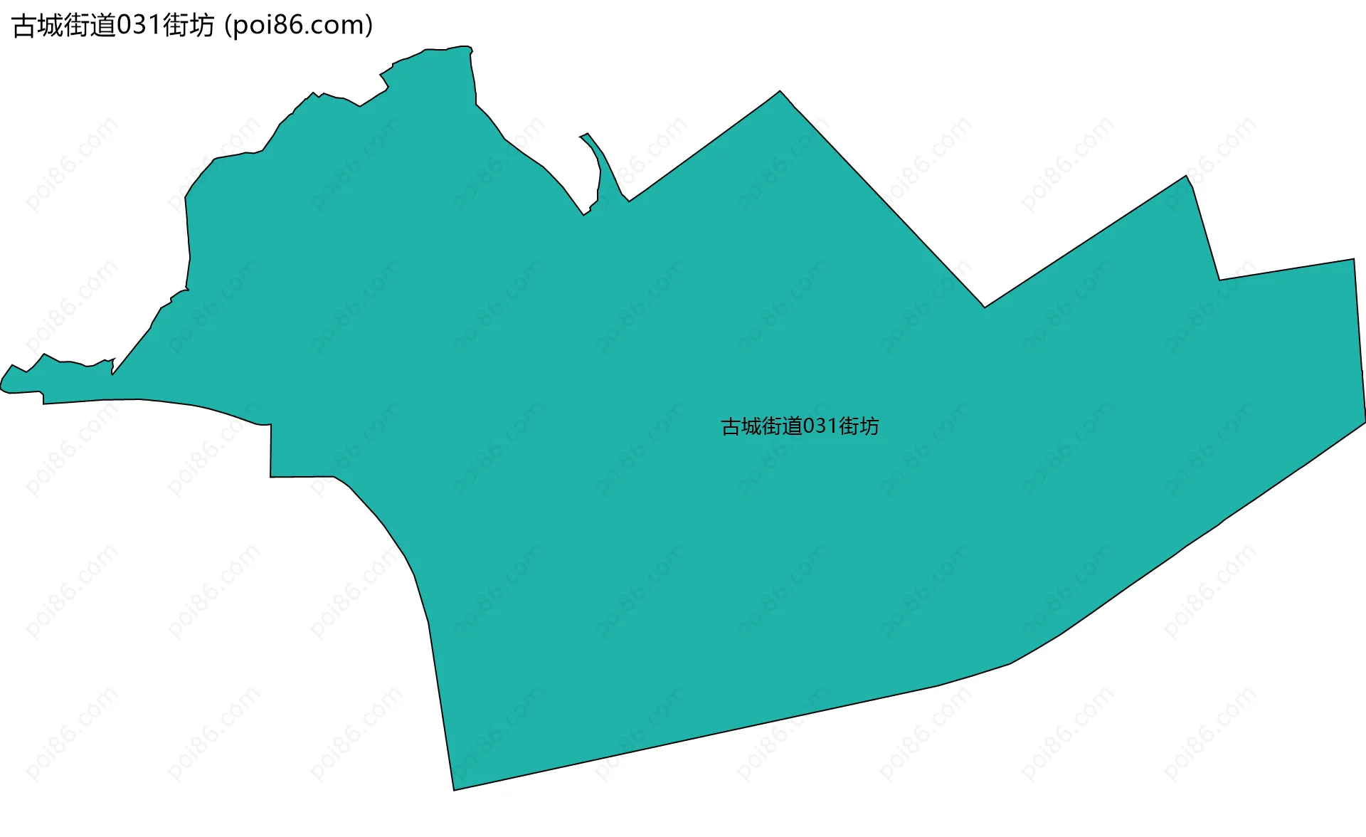 古城街道031街坊边界地图