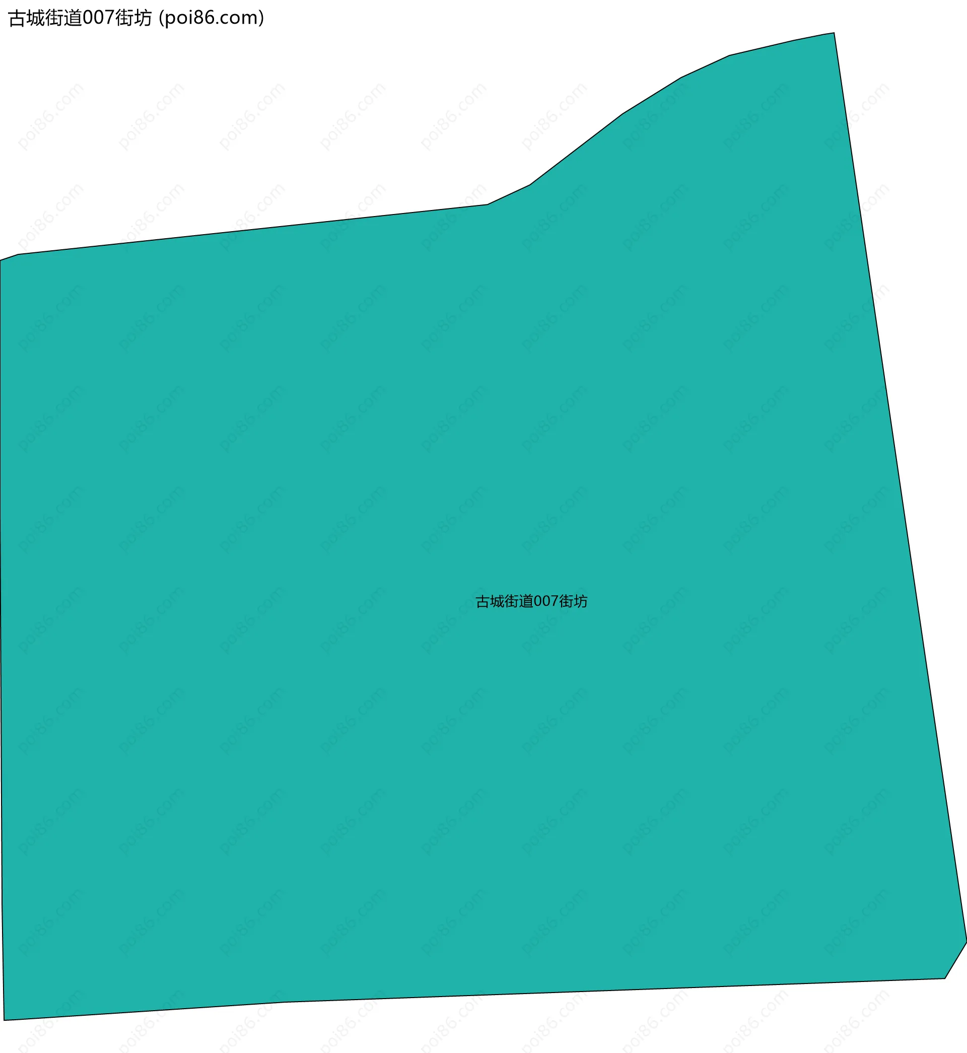 古城街道007街坊边界地图