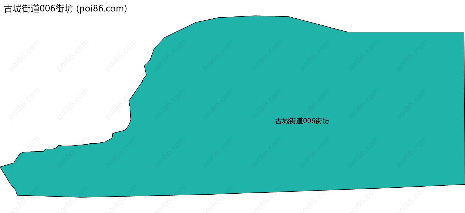 古城街道006街坊边界地图