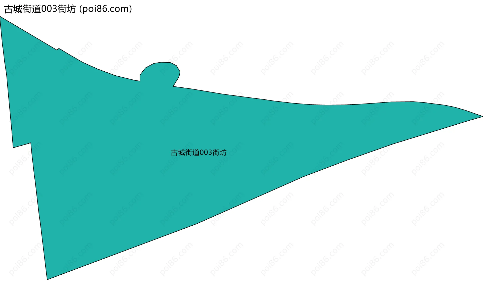 古城街道003街坊边界地图