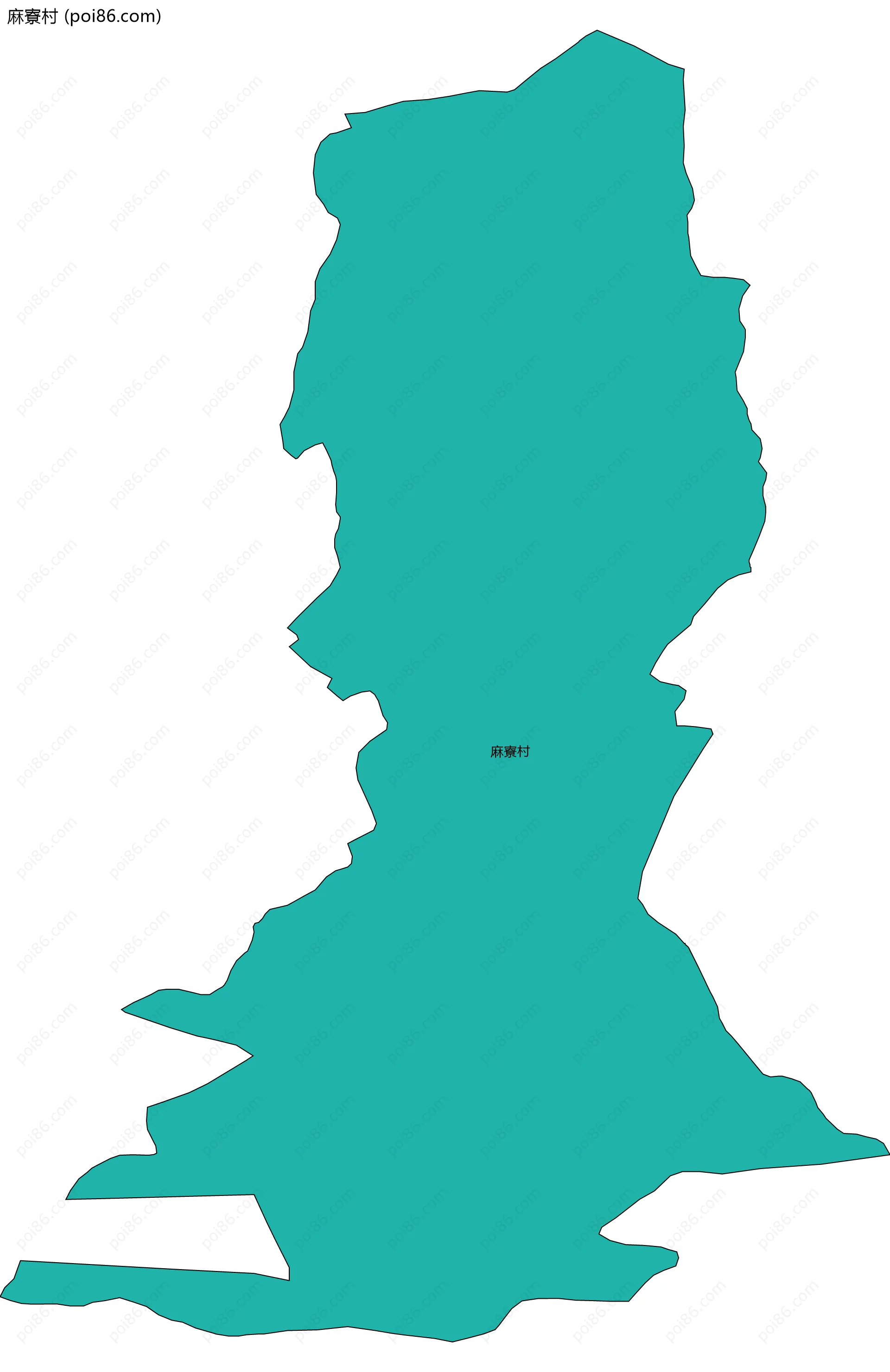 麻寮村边界地图