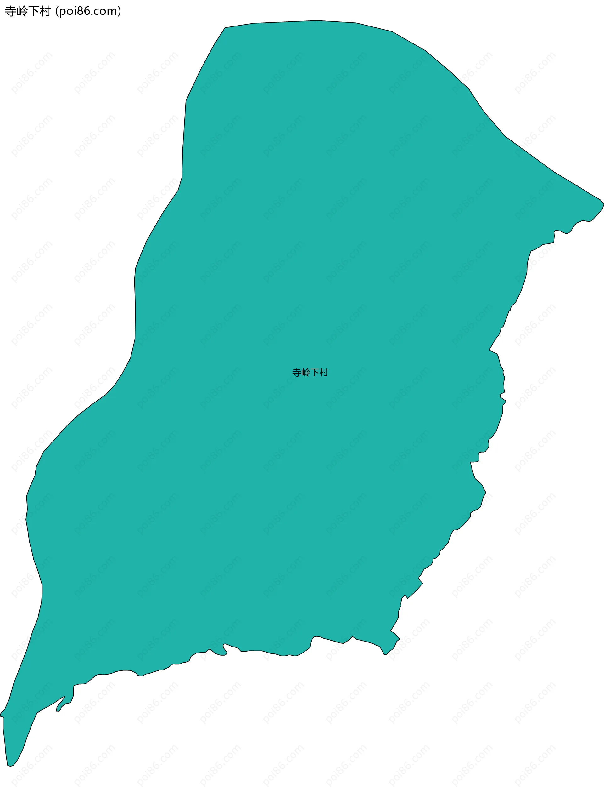 寺岭下村边界地图