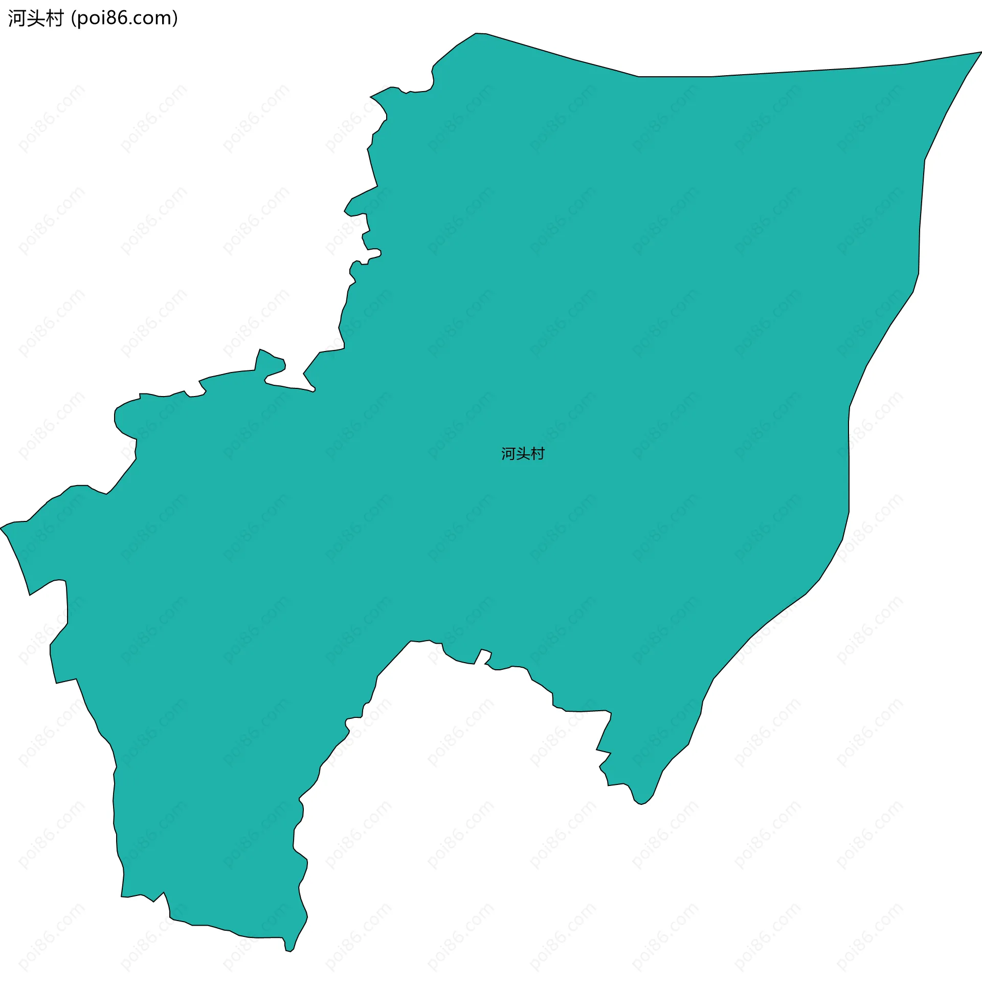 河头村边界地图