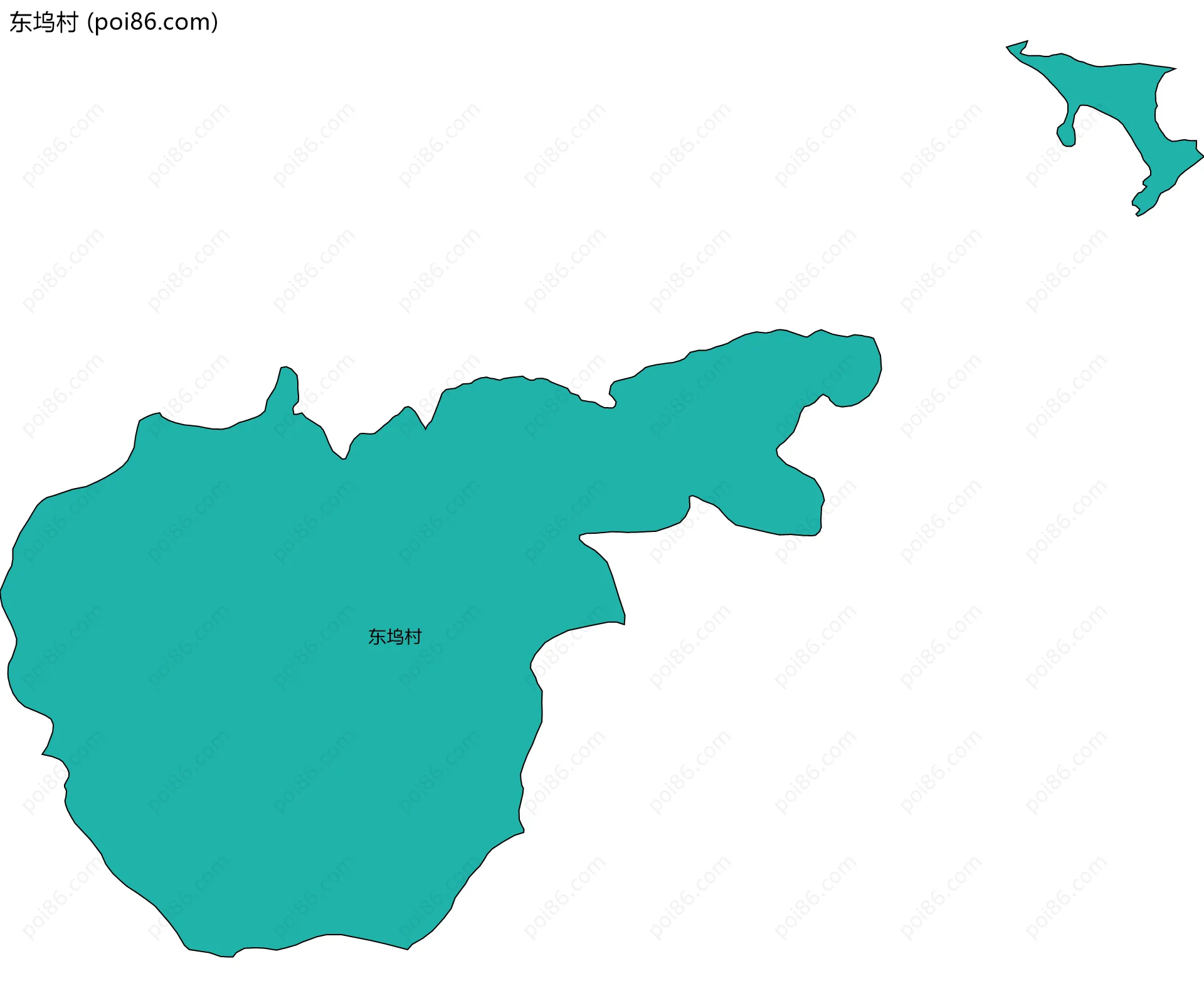 东坞村边界地图