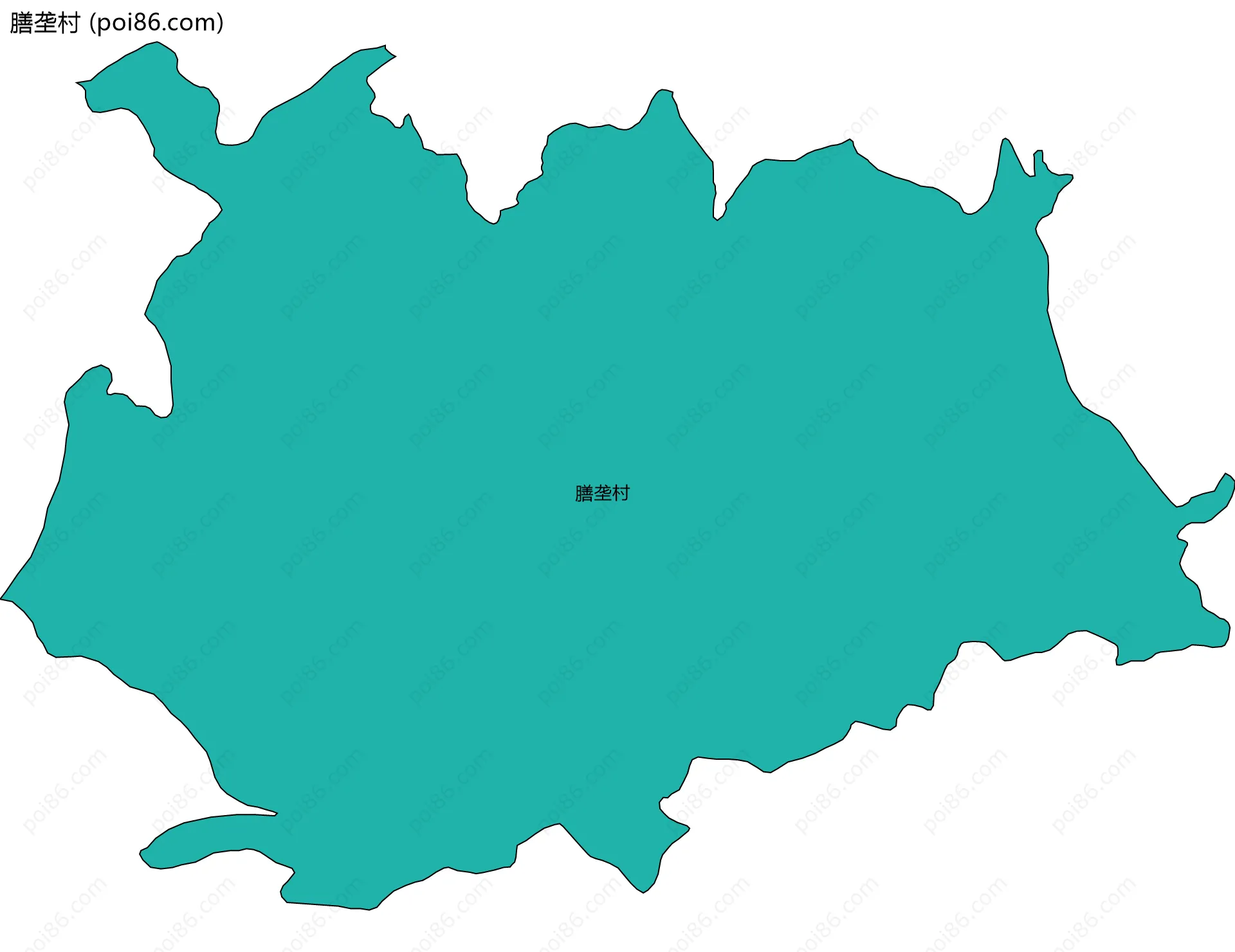 膳垄村边界地图