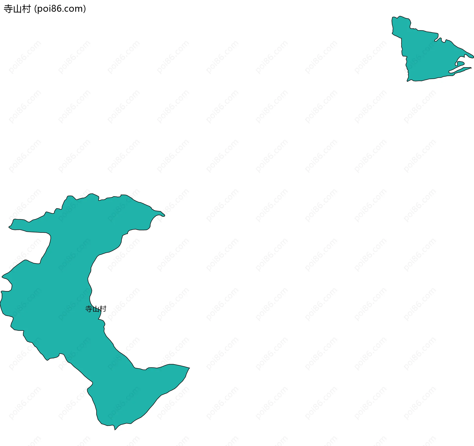 寺山村边界地图