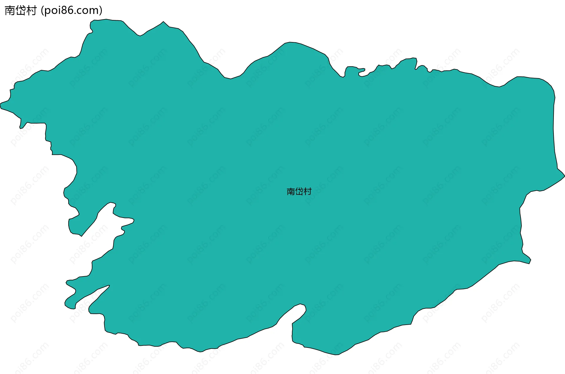 南岱村边界地图