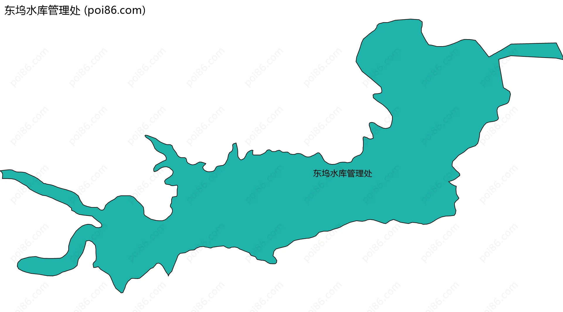 东坞水库管理处边界地图