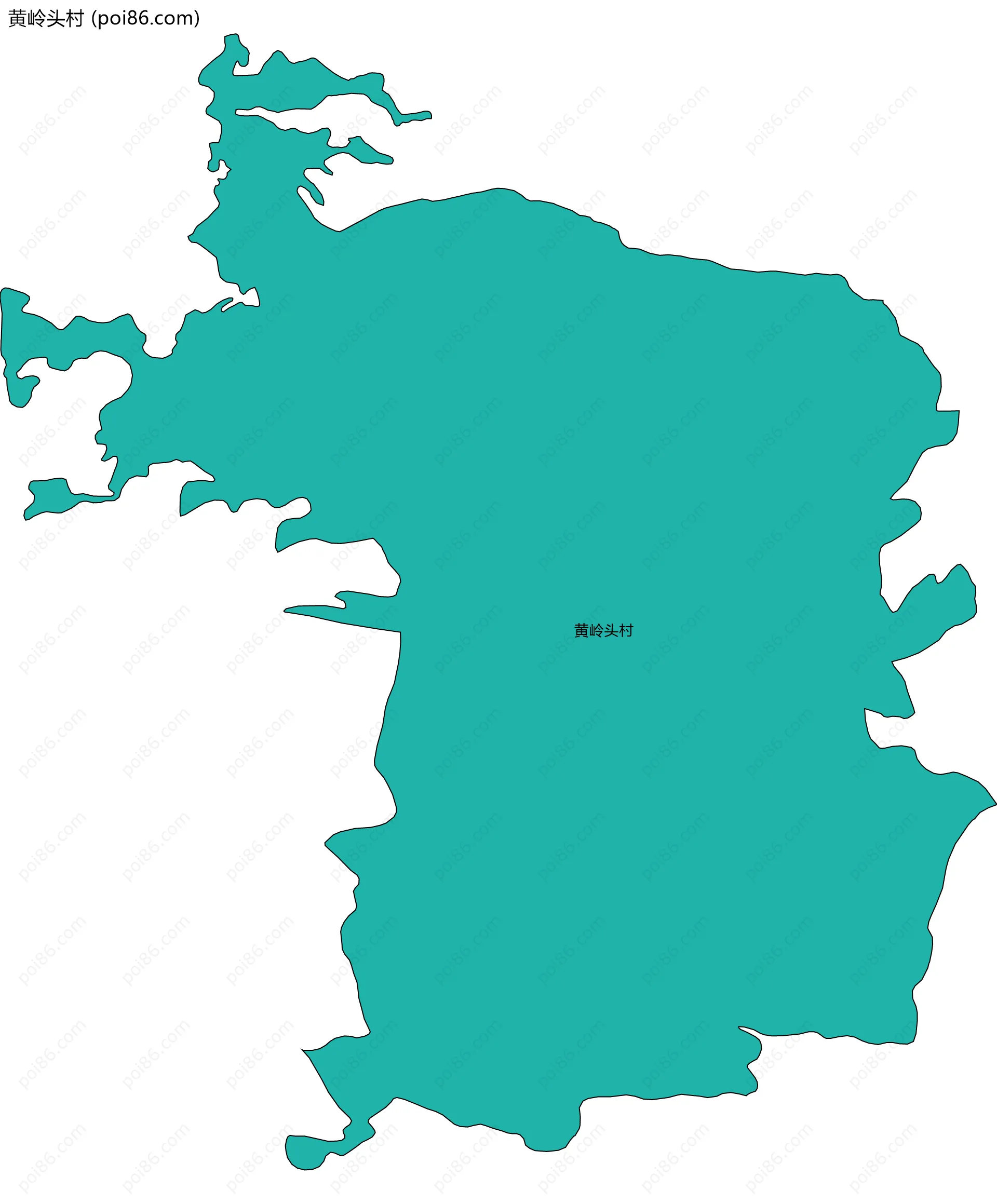 黄岭头村边界地图