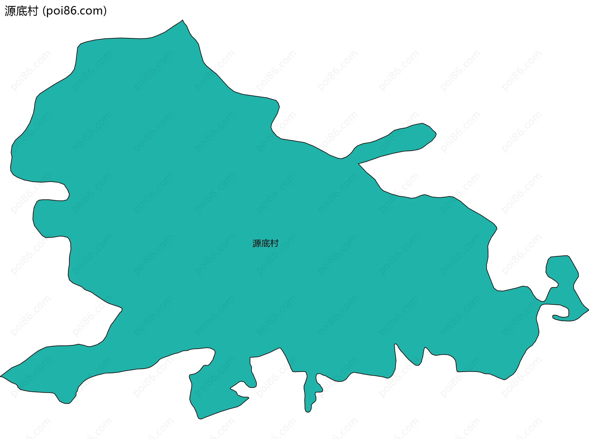 源底村边界地图