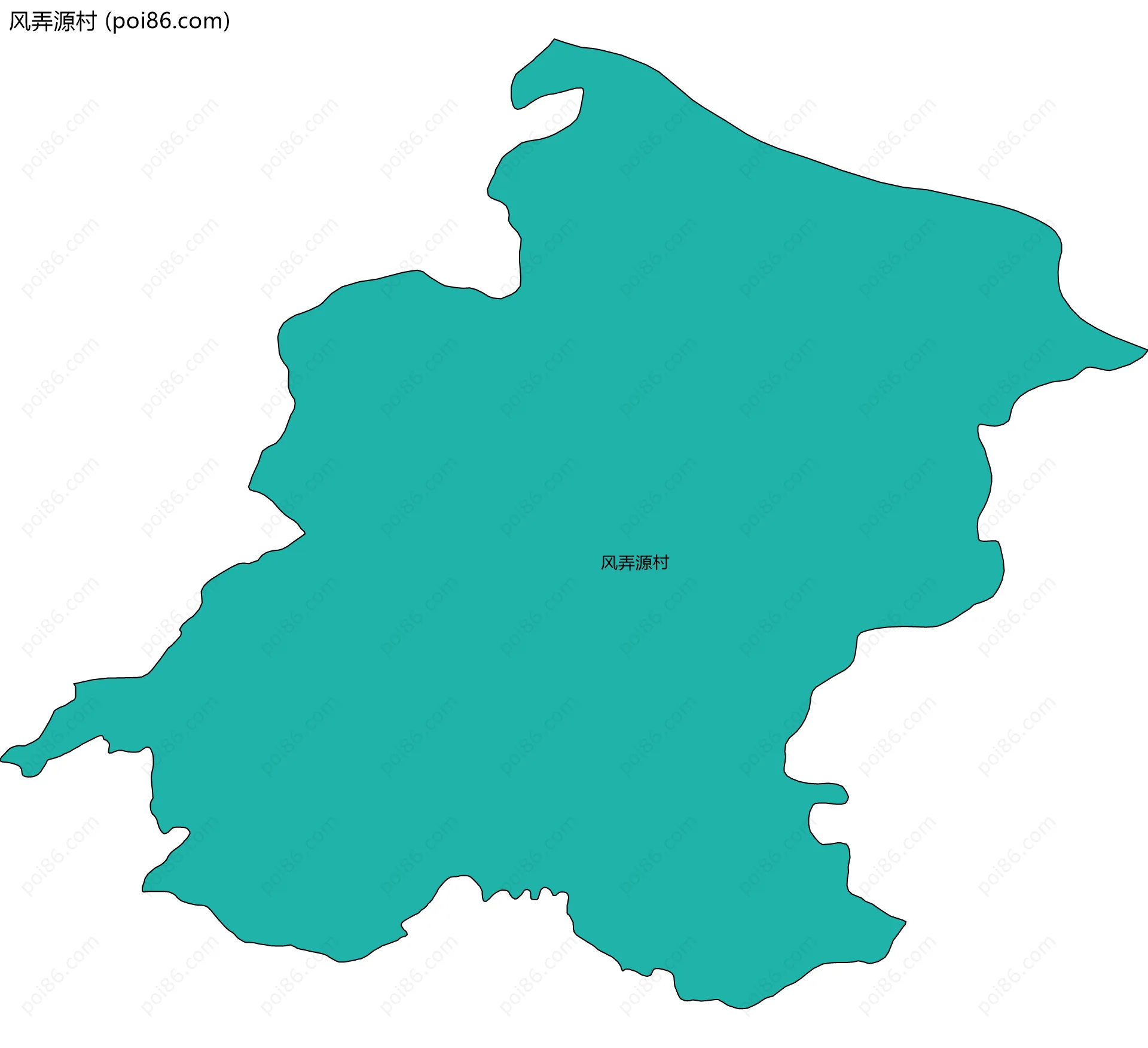 风弄源村边界地图