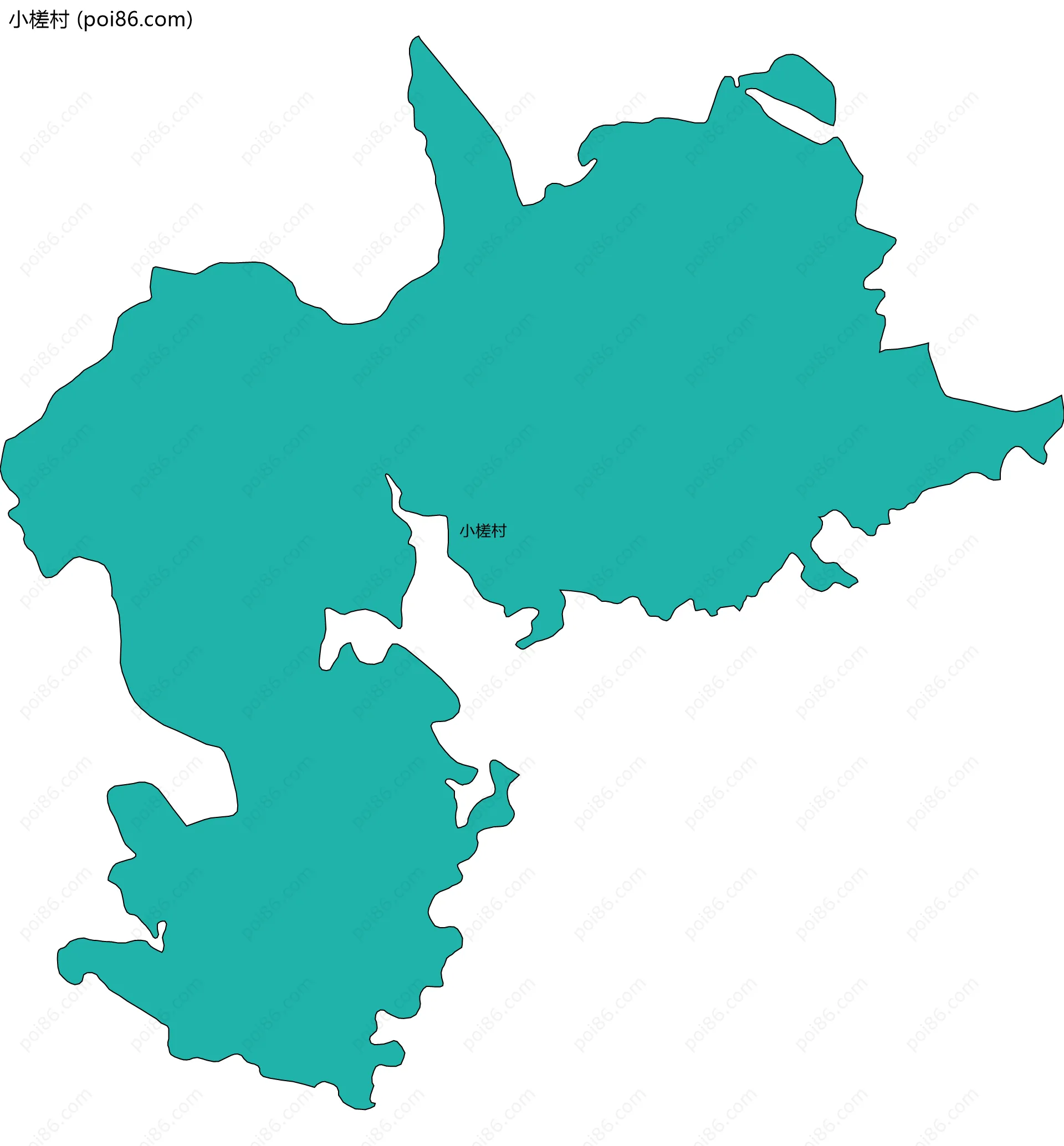 小槎村边界地图