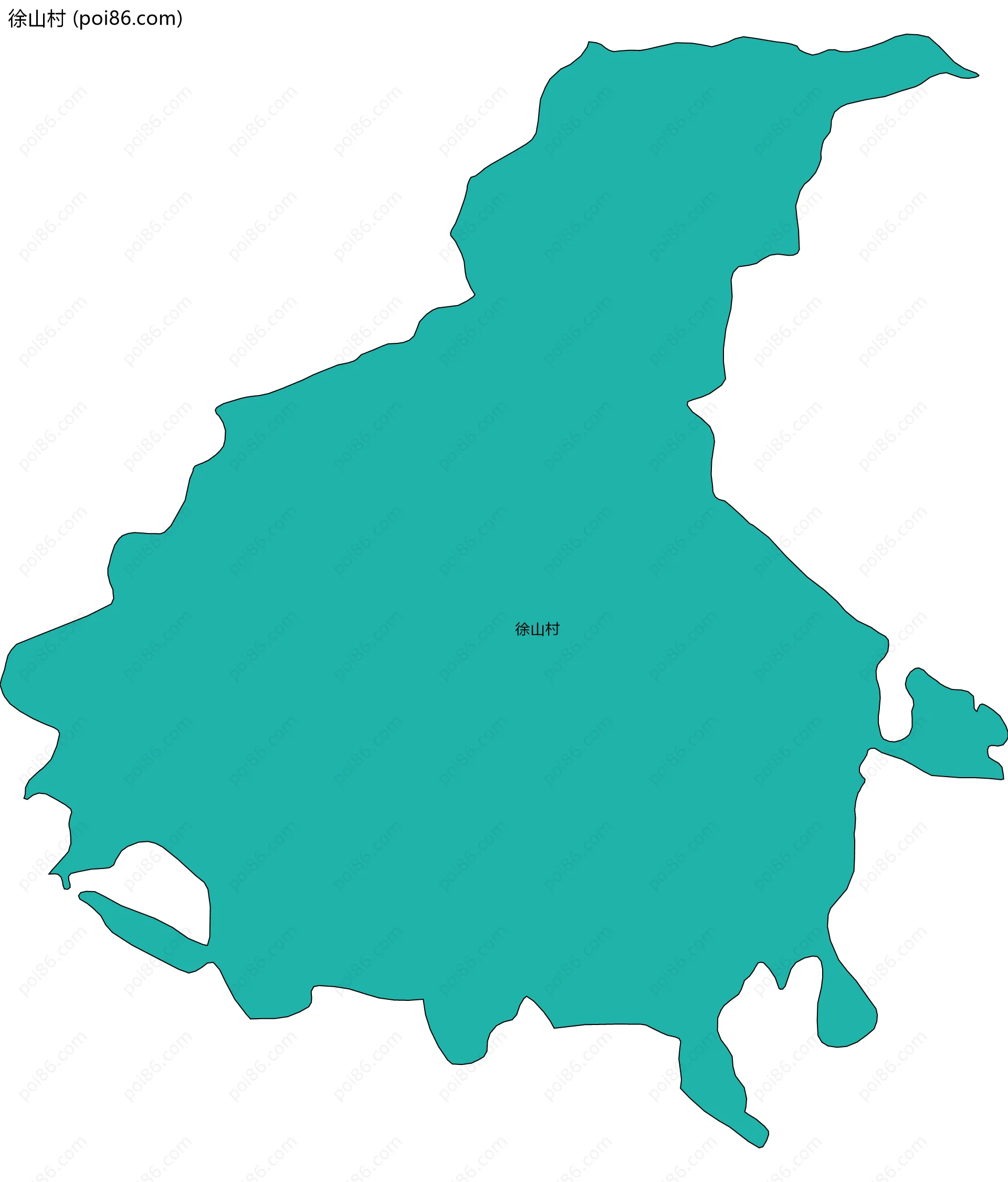 徐山村边界地图