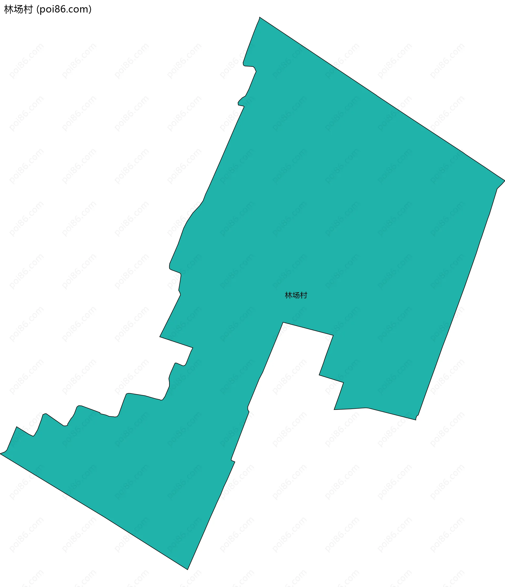 林场村边界地图