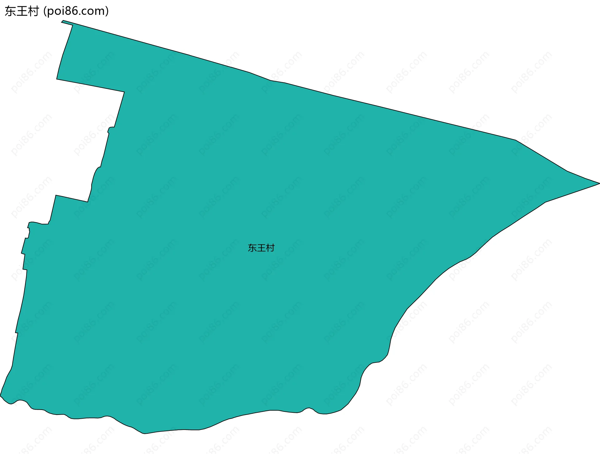 东王村边界地图