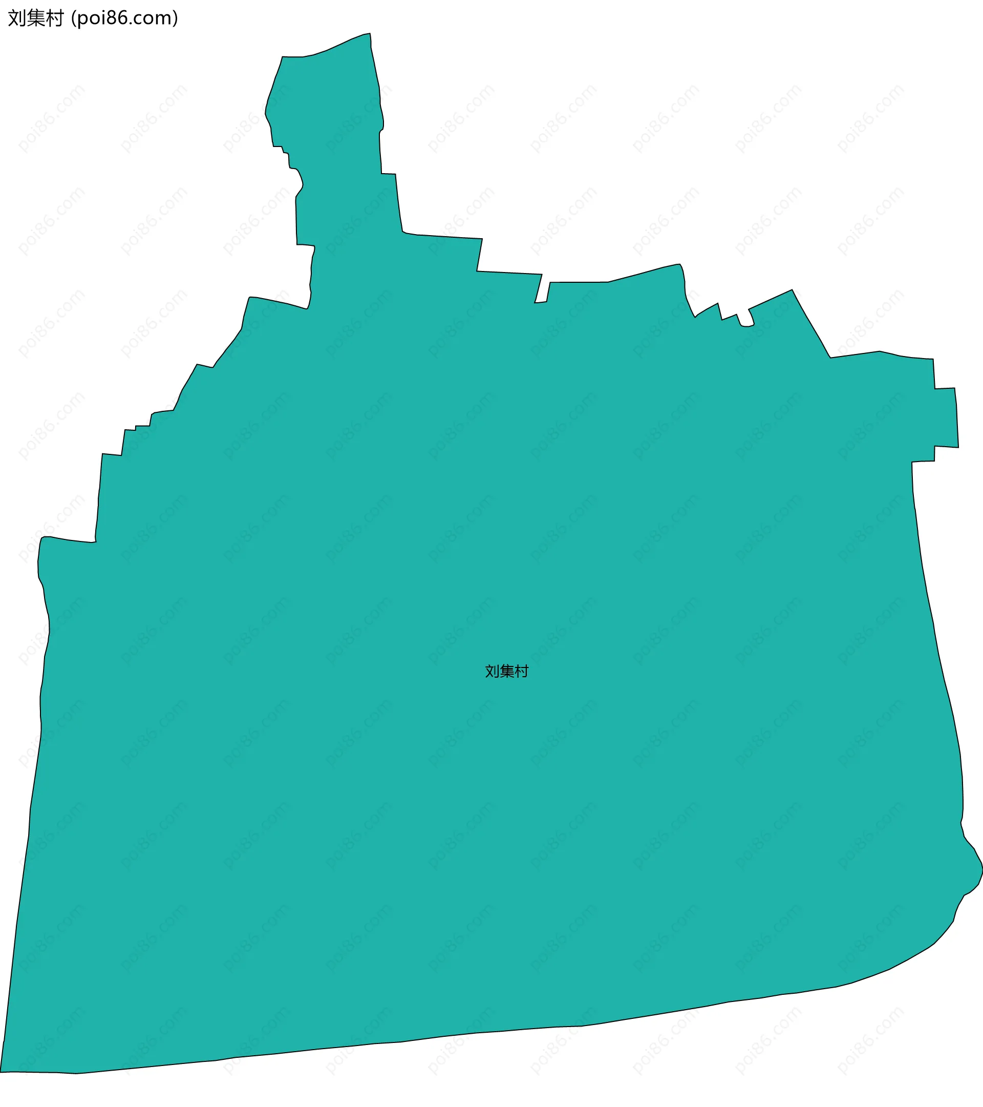 刘集村边界地图