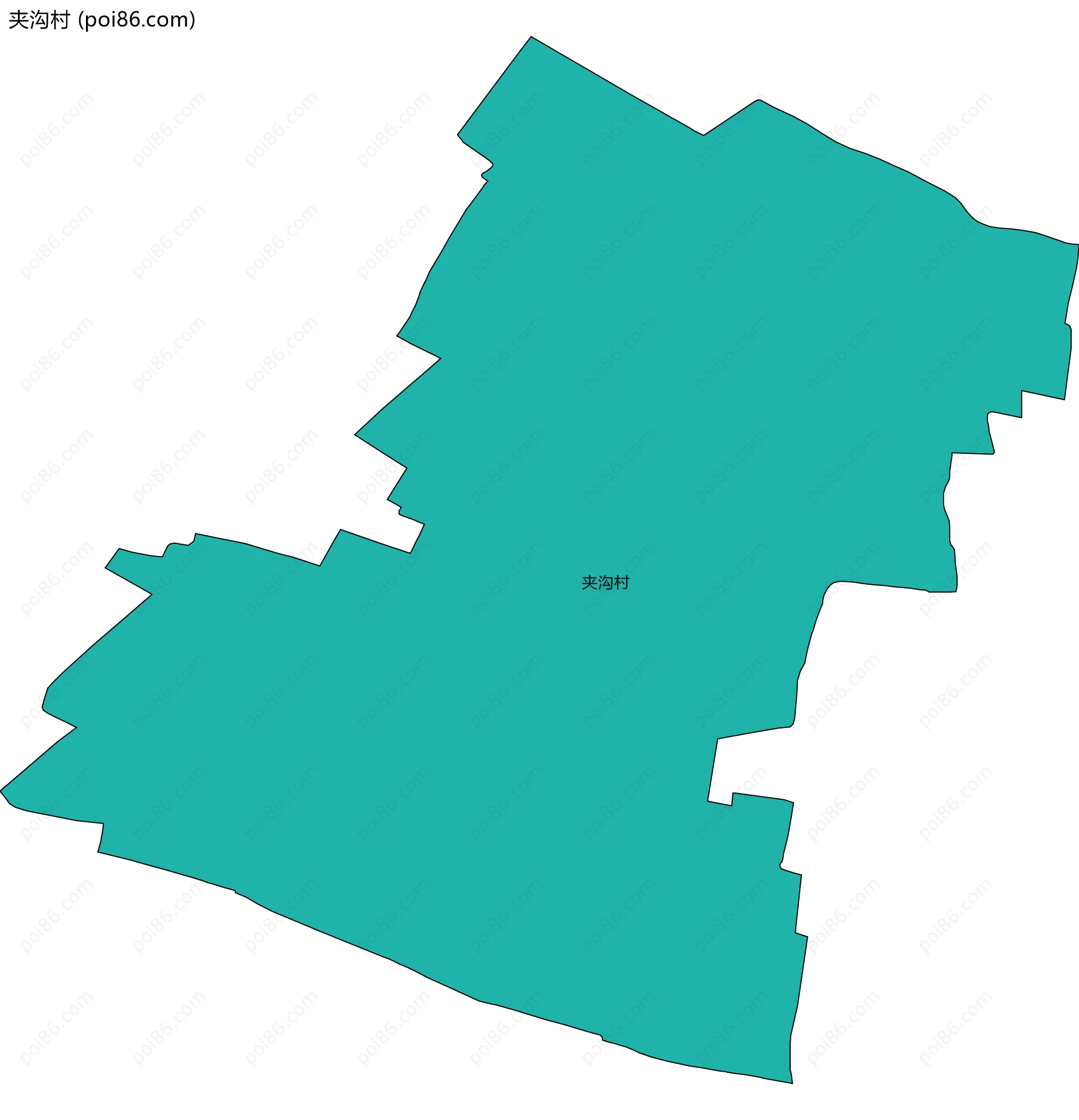夹沟村边界地图